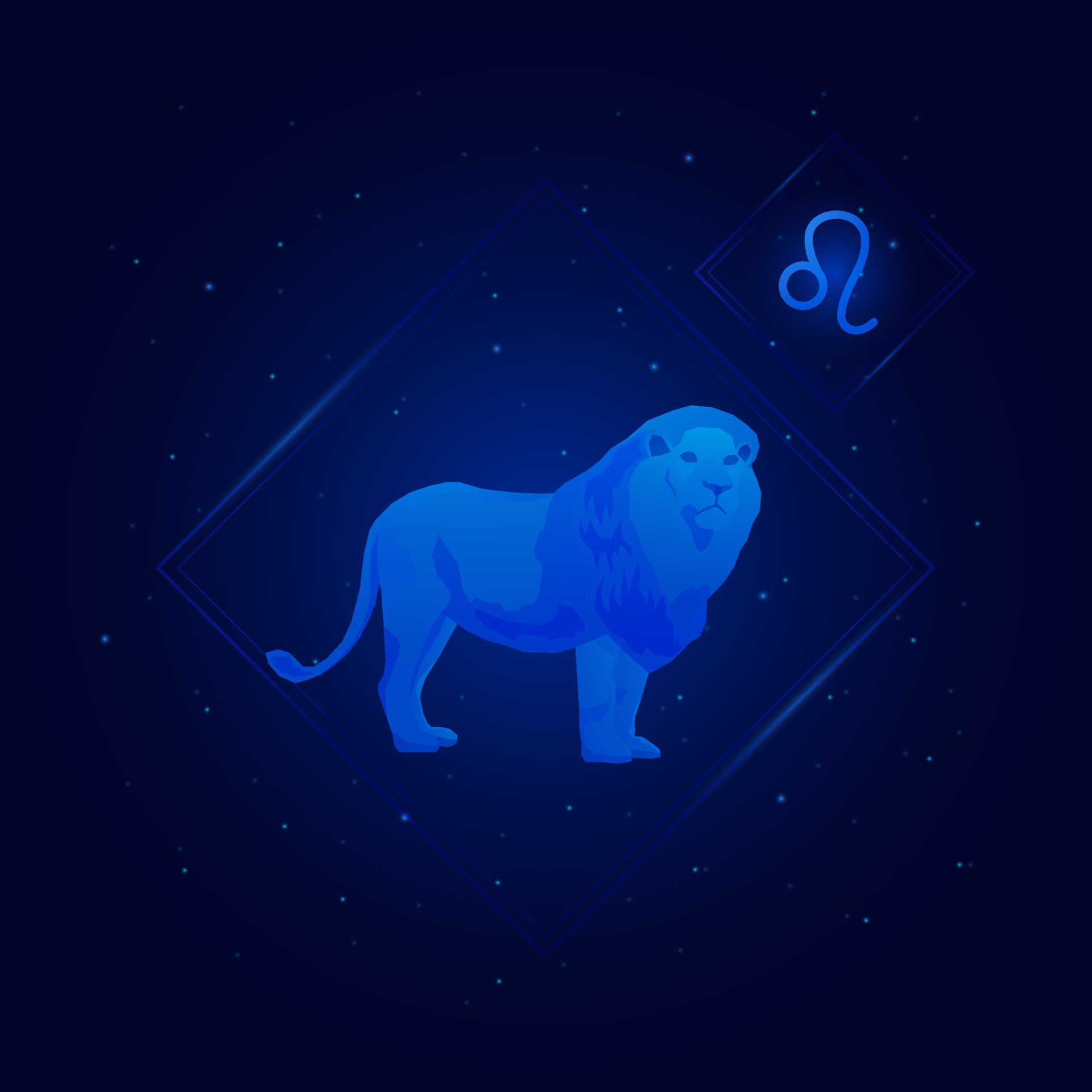 Leo zodiac sign, Zodiac signs, Galaxy stars background, 1920x1920 HD Phone