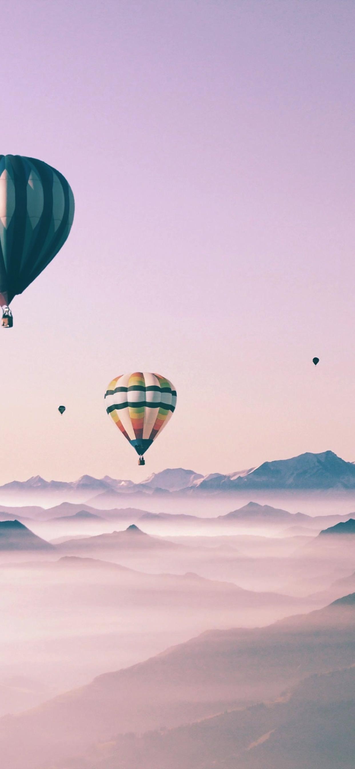 Nature's balloon beauty, iPhone XS Max wallpapers, Serene heights, Sky wonder, 1250x2690 HD Phone