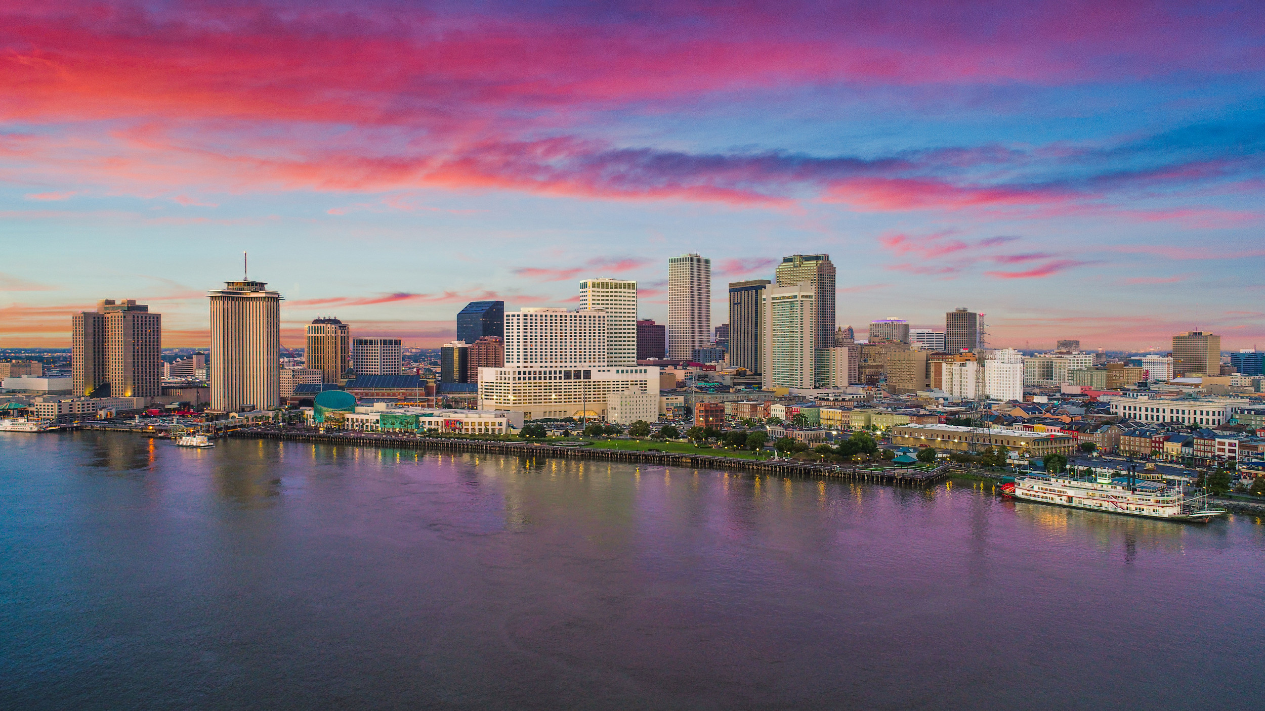 New Orleans Skyline, Travels, Indoor Mask Mandate, 2500x1410 HD Desktop