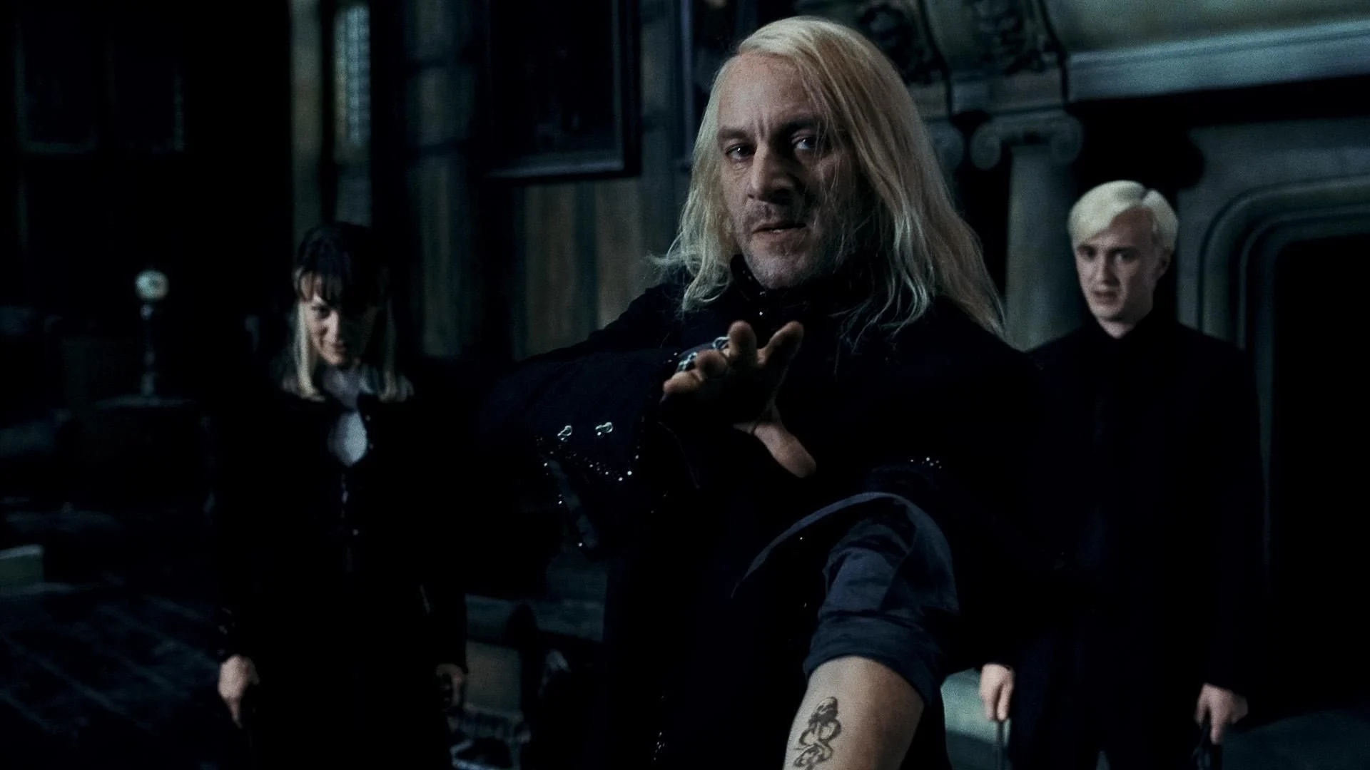 Lucius Malfoy, Sinister aura, Pureblood legacy, Wizarding aristocracy, 1920x1080 Full HD Desktop