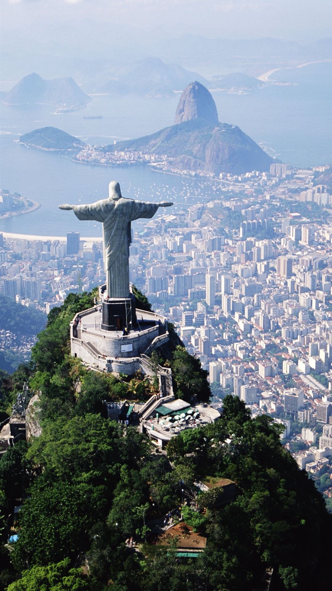 Christ the Redeemer, iPhone wallpaper, Mobile background, Digital art, 1080x1920 Full HD Phone