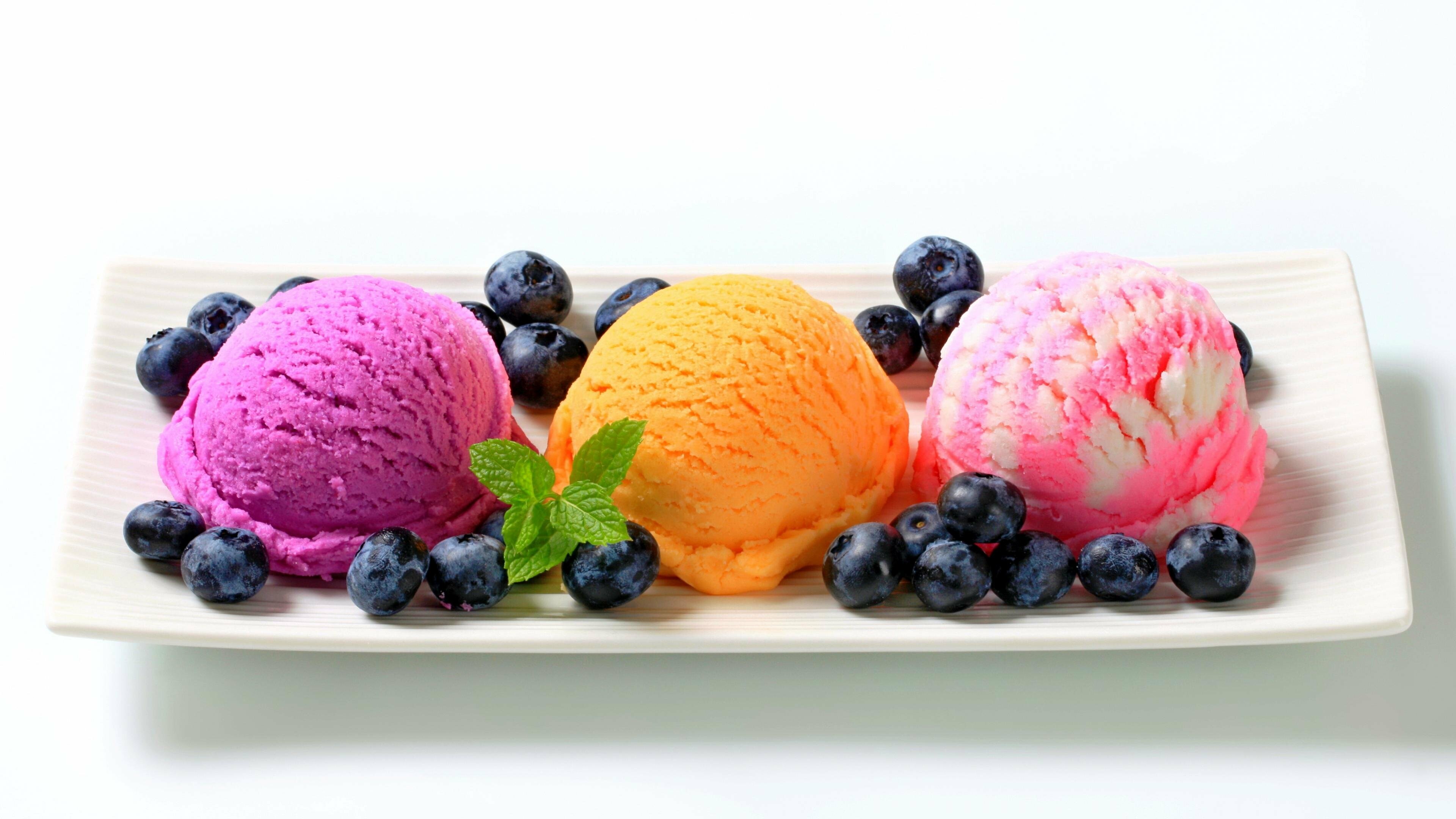 Delightful ice cream, High-definition visuals, Yummy treat, PC-friendly background, 3840x2160 4K Desktop