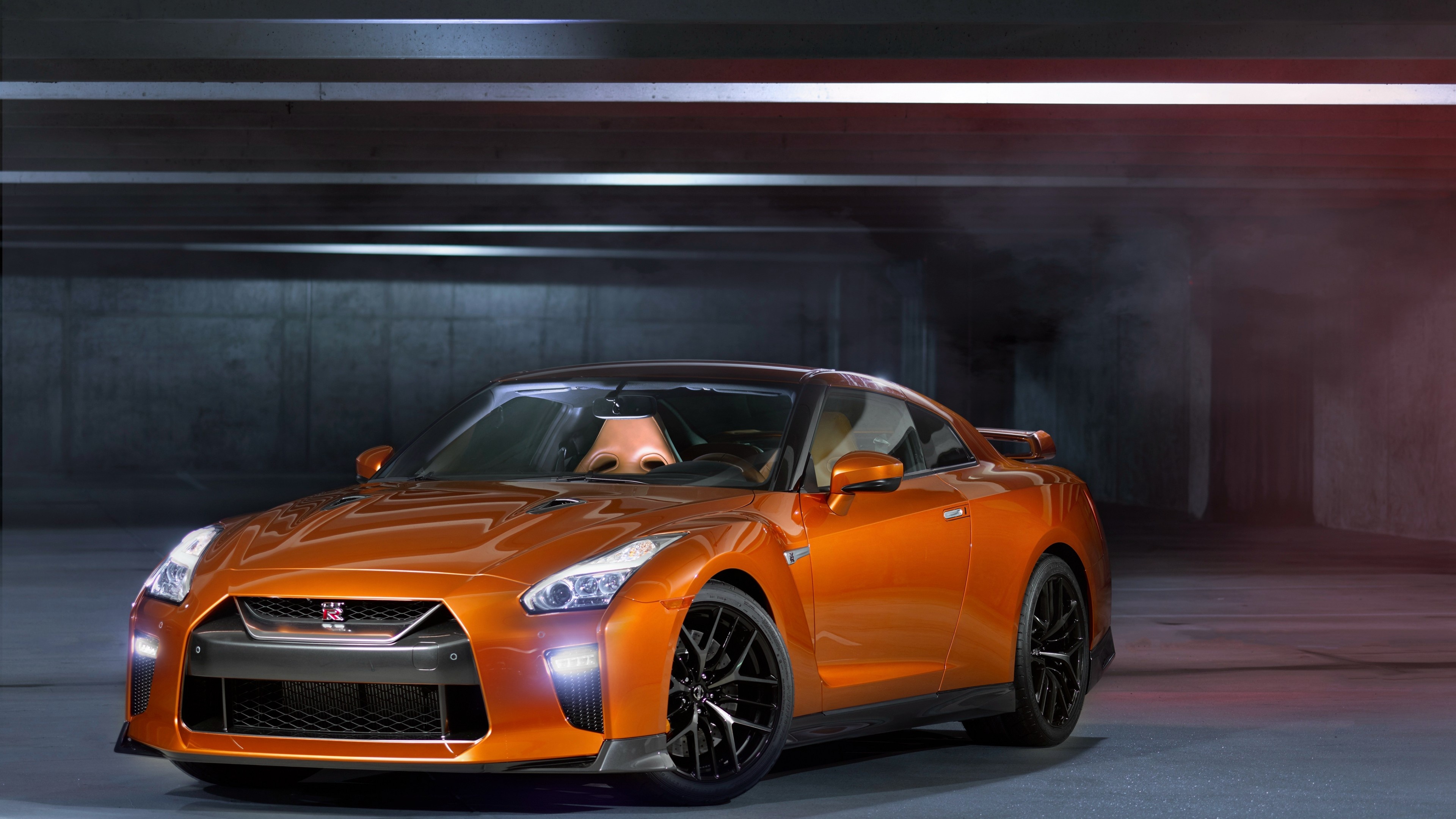 Nissan GT-R, NYIAS 2016 highlight, Supercar sensation, Striking orange beauty, 3840x2160 4K Desktop