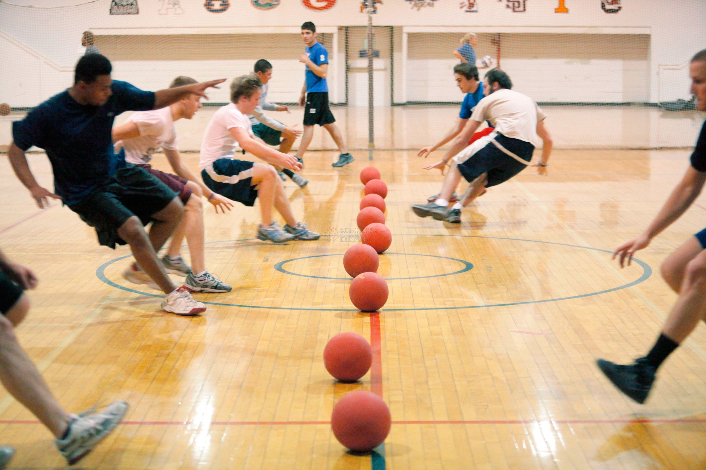 Intramural dodgeball tournament, Campus competition, Friendly rivalries, Student athletes, 2400x1600 HD Desktop