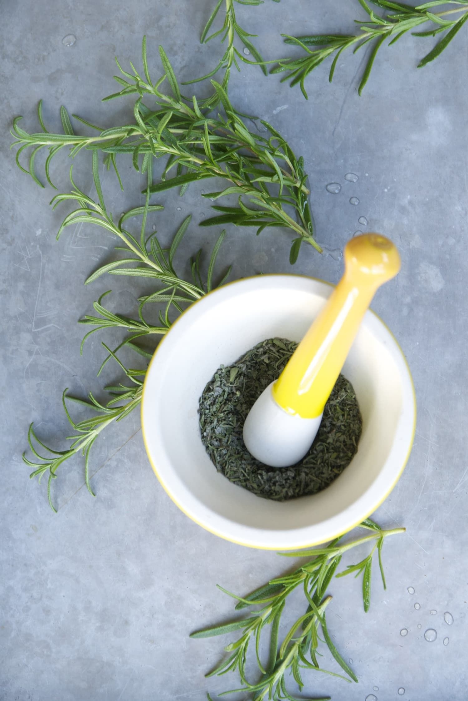 Mortar and pestle, Rosemary (Herb) Wallpaper, 1500x2250 HD Phone