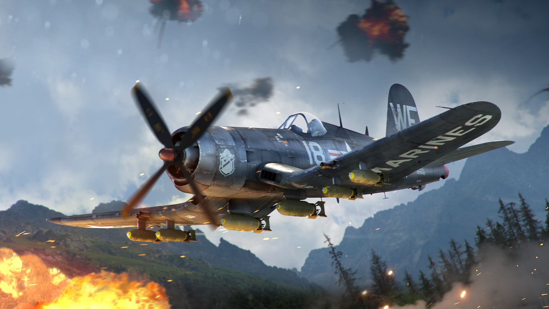 Vought F4U Corsair, War Thunder Wallpaper, 1920x1080 Full HD Desktop