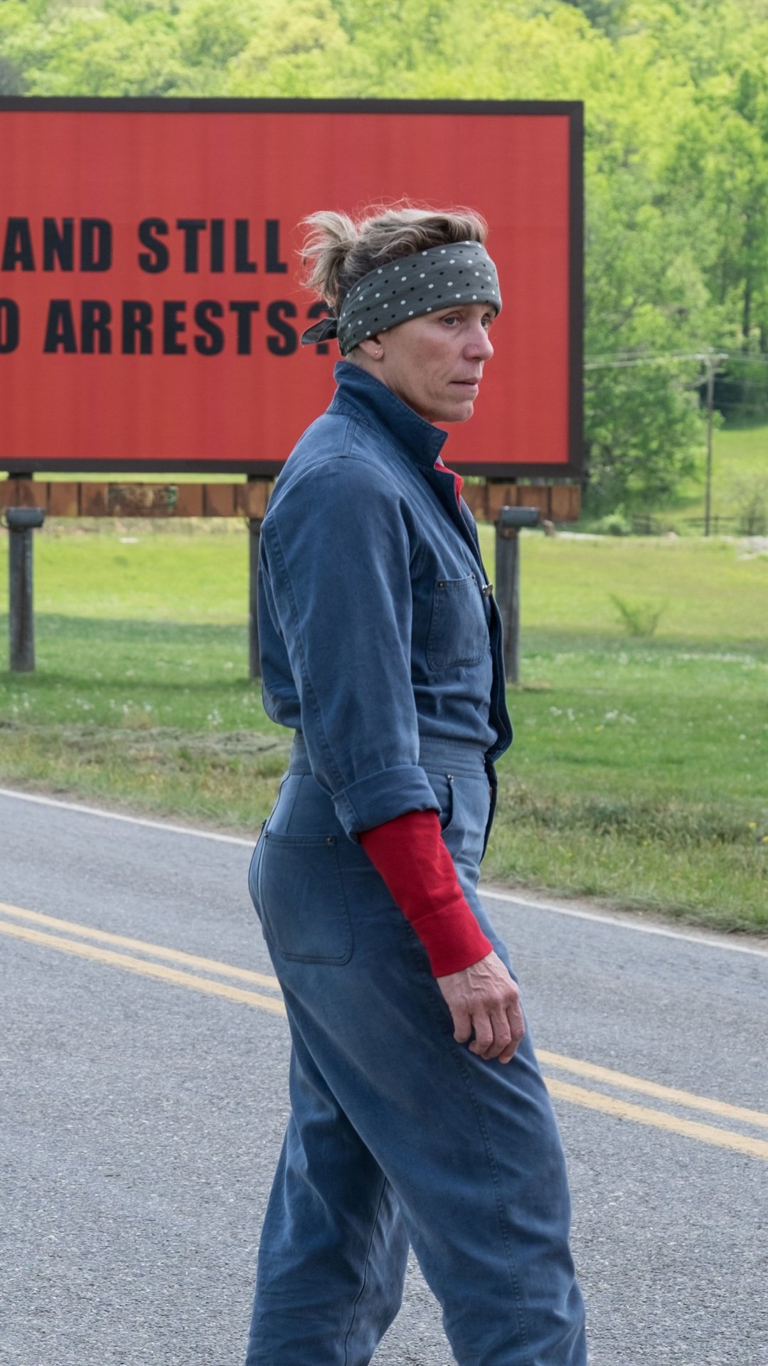 Frances McDormand, Movies, Three Billboards, Missouri, 1080x1920 Full HD Phone