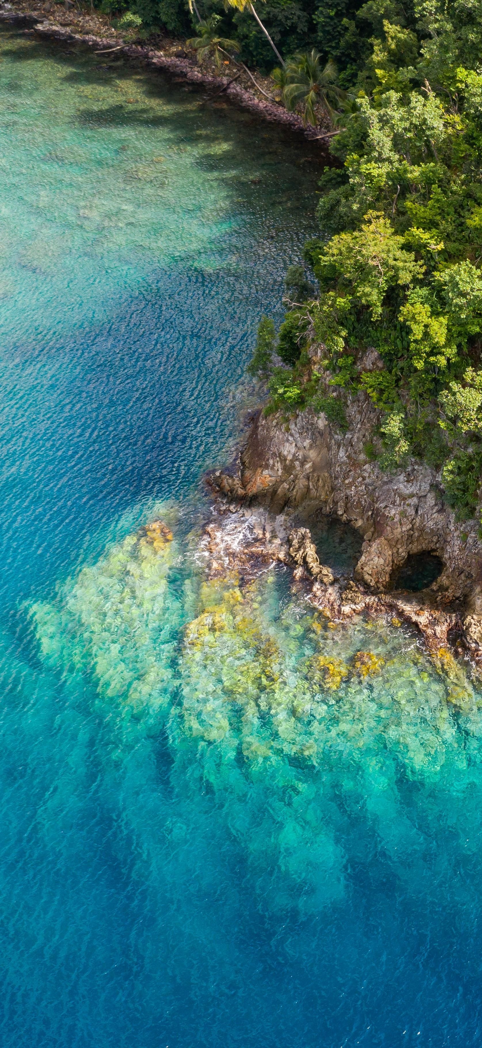 Black sand beach, Blue waters, Caribbean travel, Family vacation, 1680x3640 HD Phone