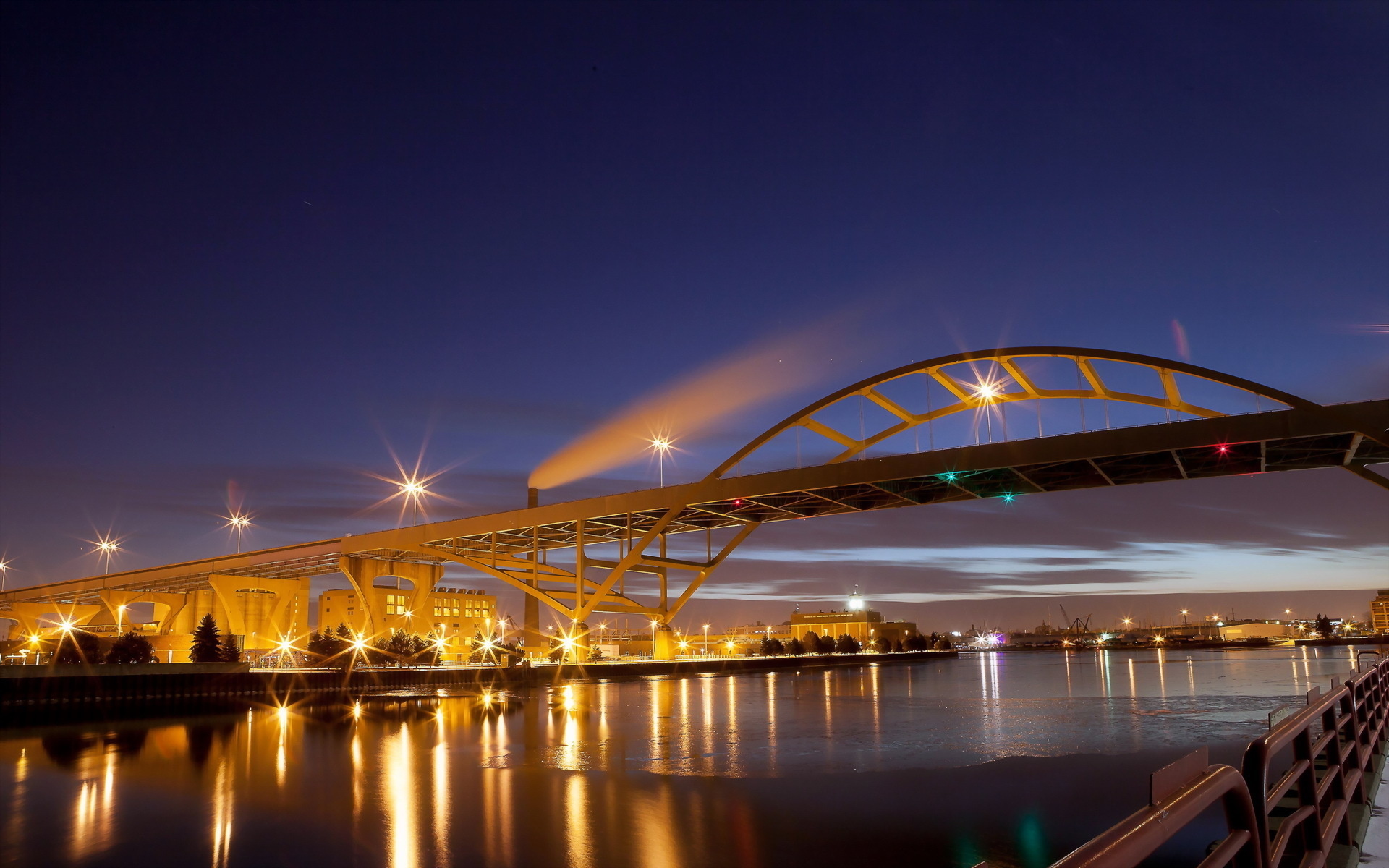 Wisconsin Travels, United States, Milwaukee historic third ward, Hoan bridge rivers, 1920x1200 HD Desktop