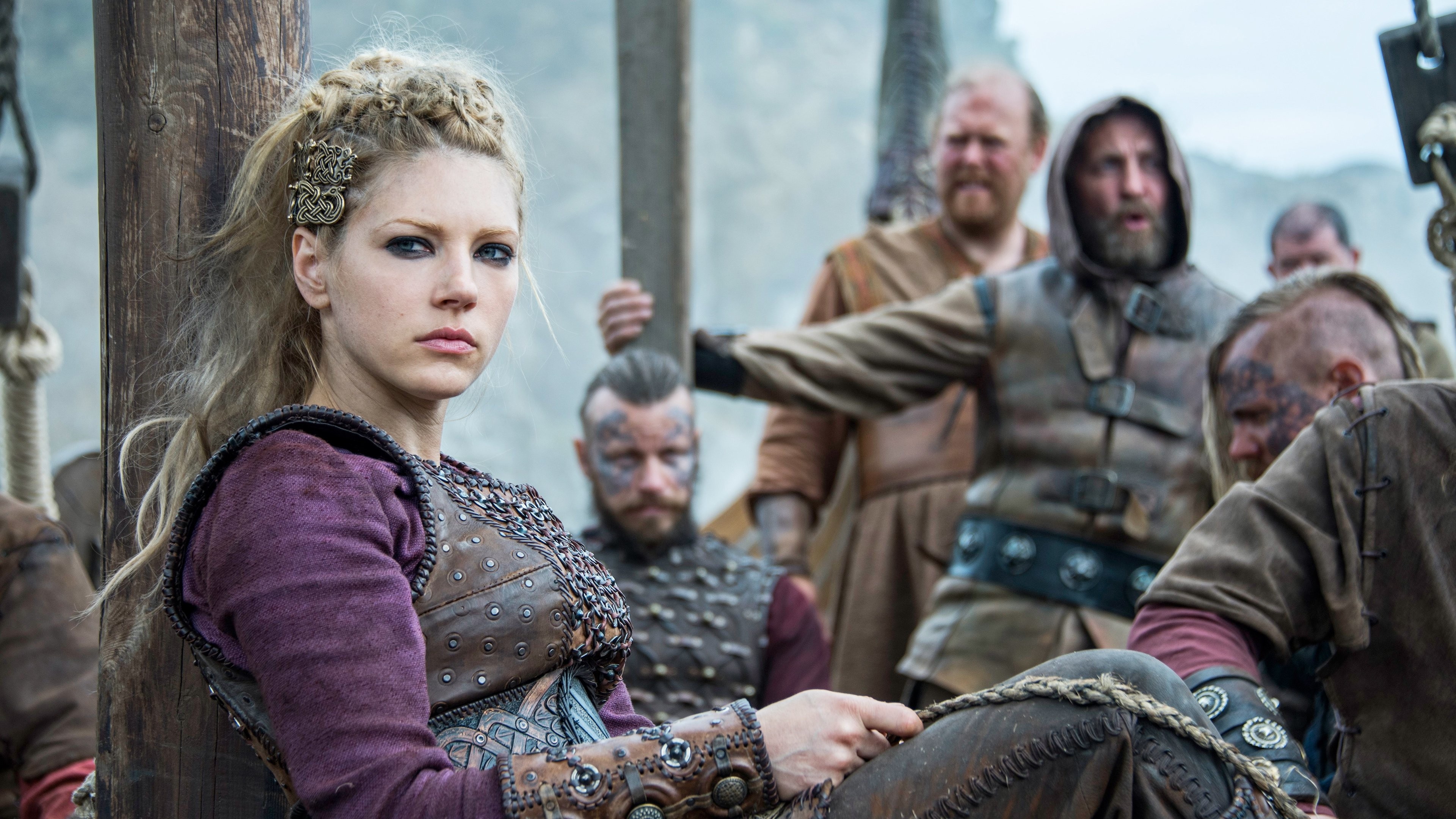 Katheryn Winnick movies, Vikings season 5, Travis Fimmel, 4K movies, 3840x2160 4K Desktop