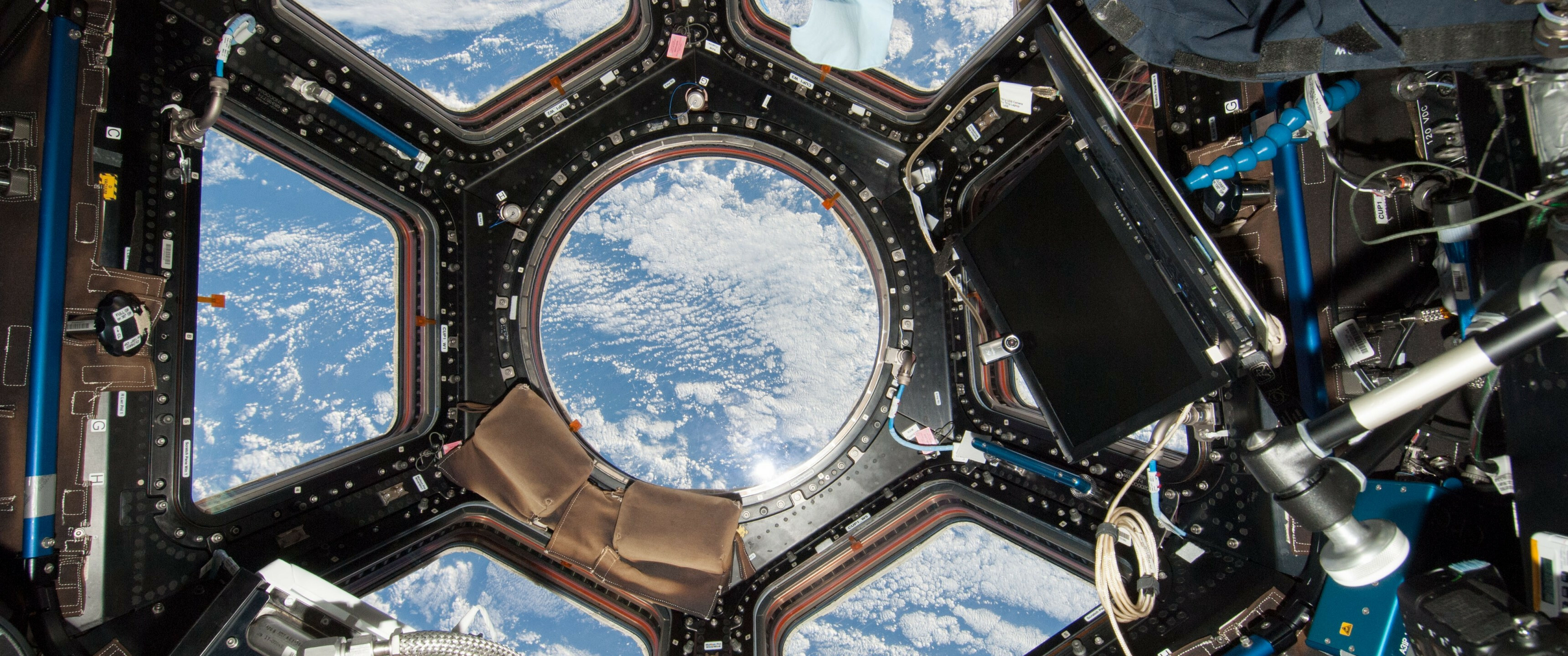 Cupola Module, International Space Station Wallpaper, 3440x1440 Dual Screen Desktop