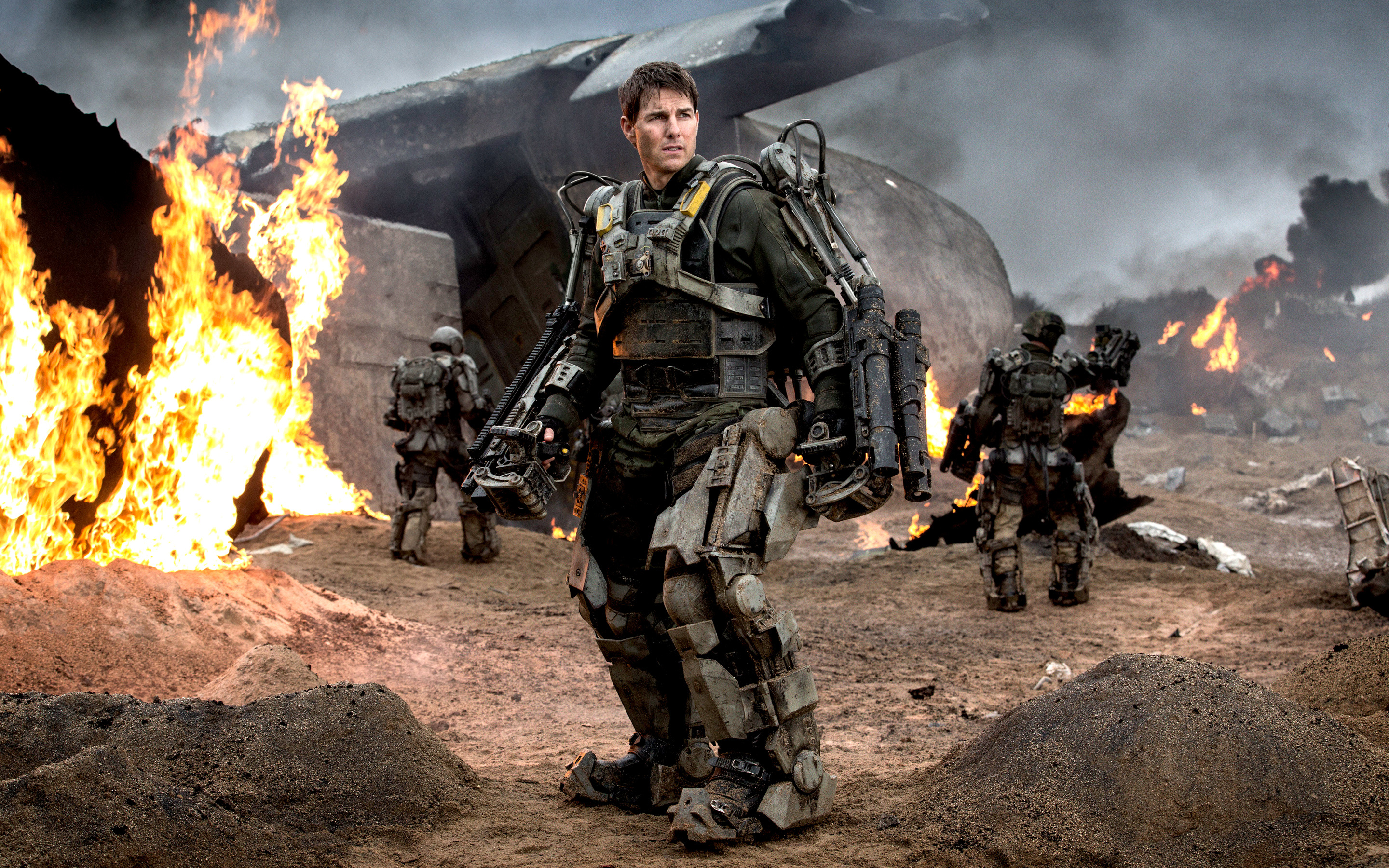 Edge of Tomorrow, Heroic sacrifices, Time-bending action, Tom Cruise, 2880x1800 HD Desktop