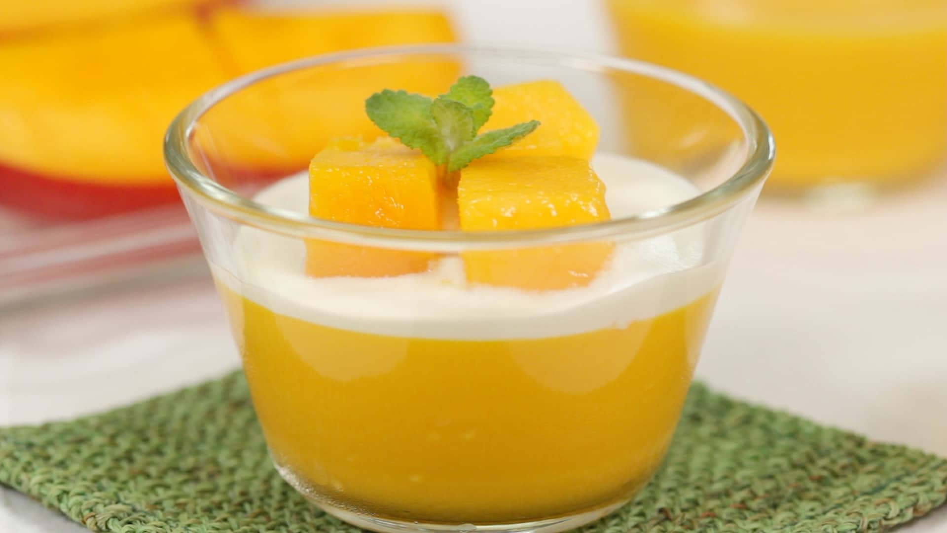 Mango pudding delight, Tropical dessert, Japanese cooking inspiration, Refreshing summer treat, 1920x1080 Full HD Desktop