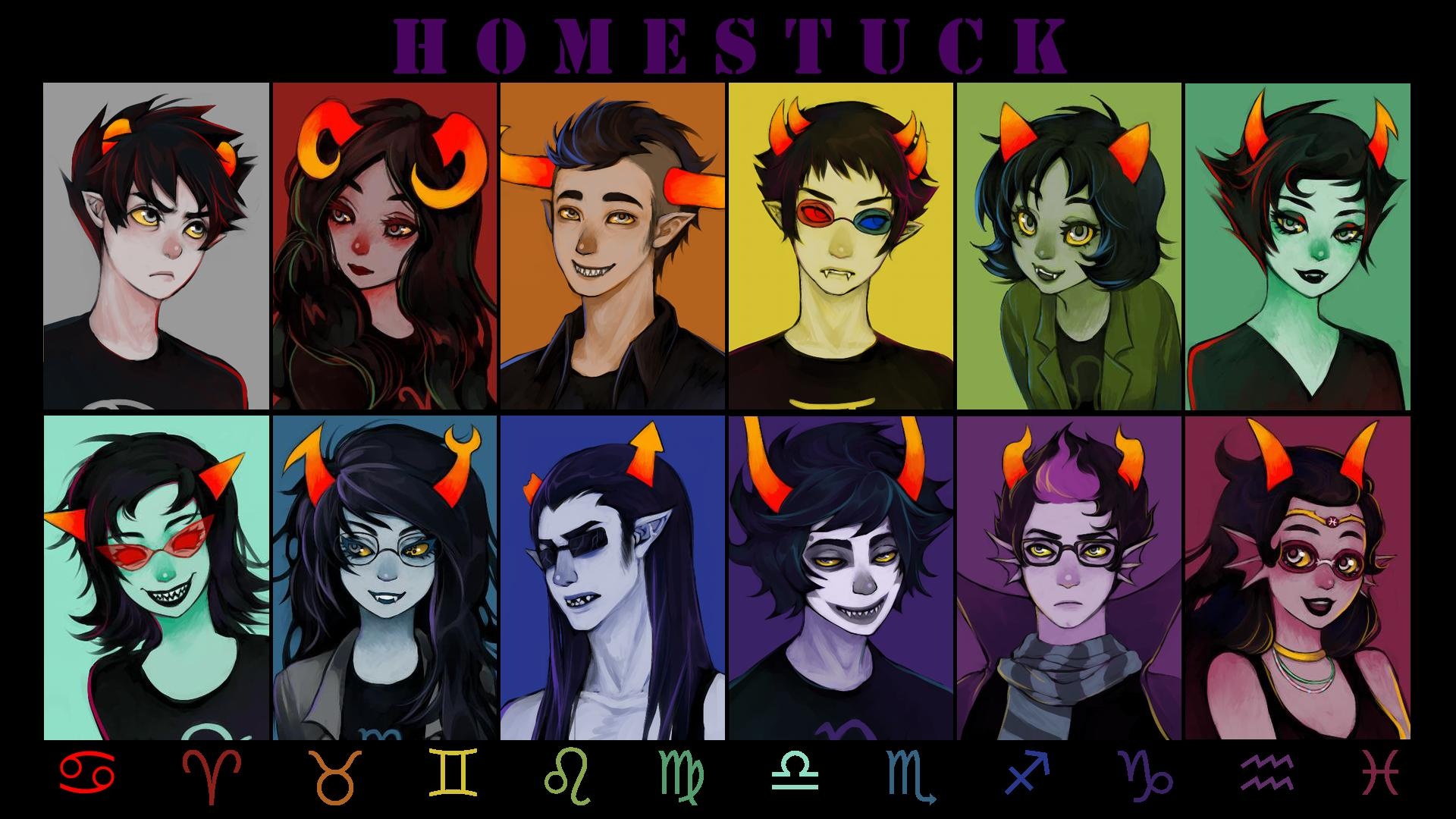 Zodiac signs, Trolls (Homestuck) Wallpaper, 1920x1080 Full HD Desktop