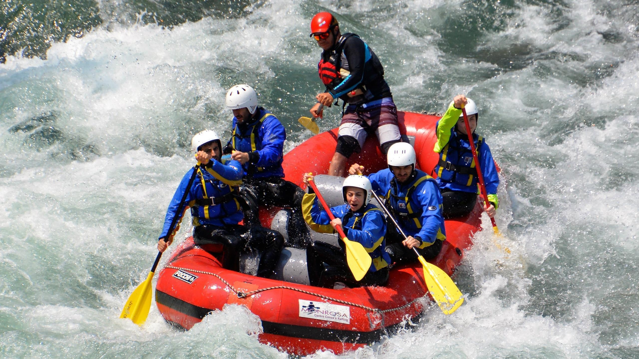 Sesia rafting, Outdoor adventure, Thrilling experience, Checkyeti, 2560x1440 HD Desktop