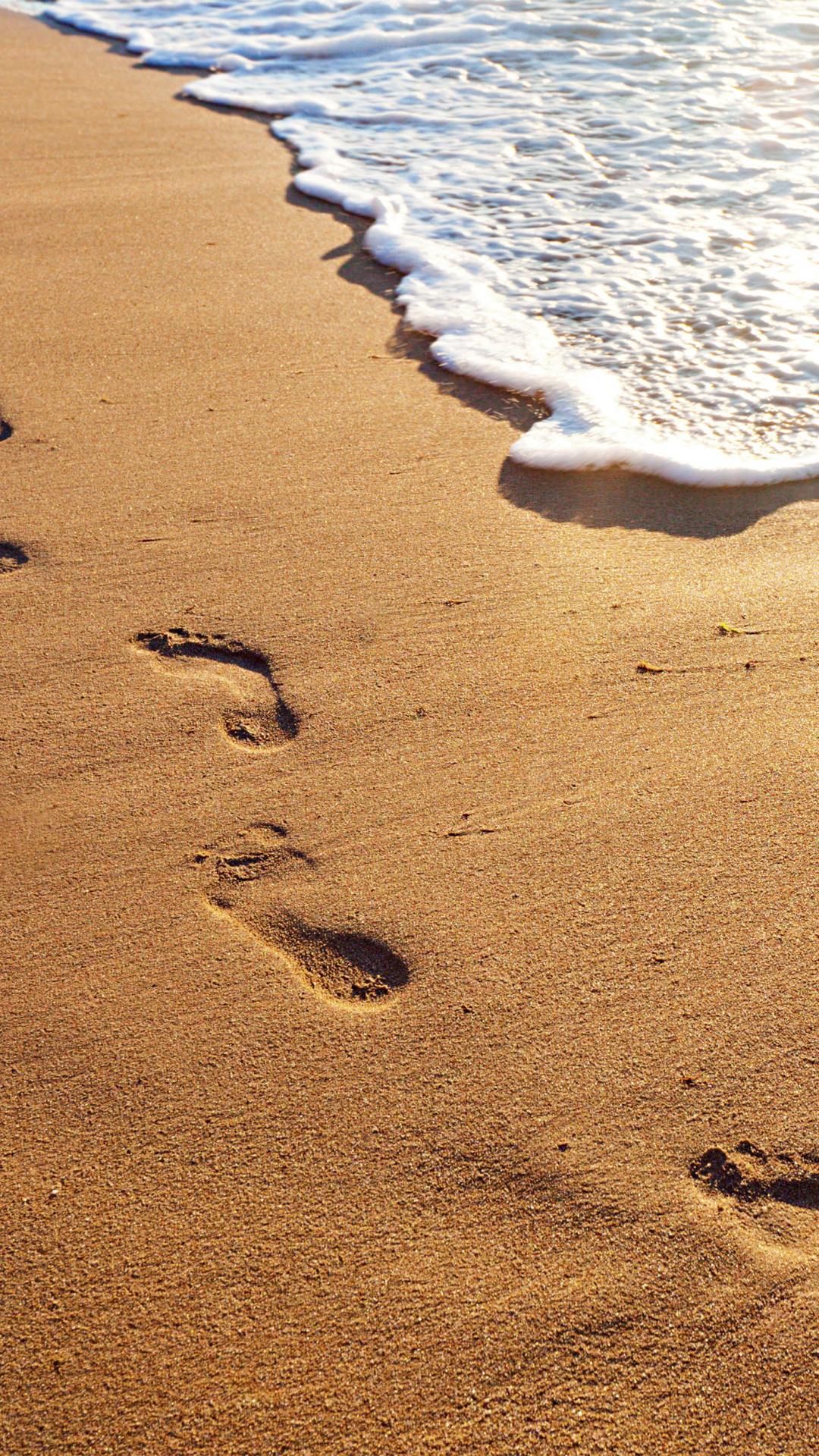 Footprints background, HD wallpaper, 1080x1920 Full HD Phone