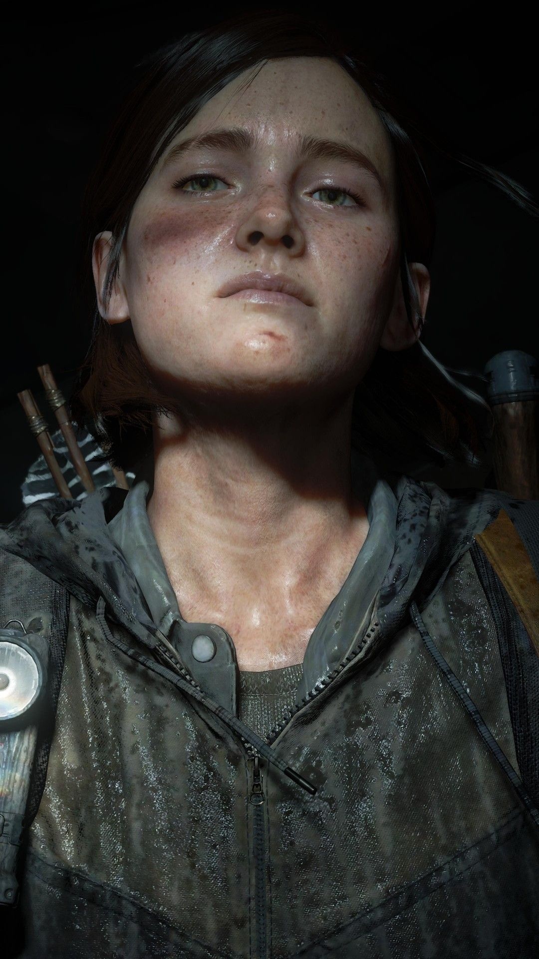Ellie Williams, The Last of Us Part II, backpack strap flashlight, Full HD Phone wallpaper