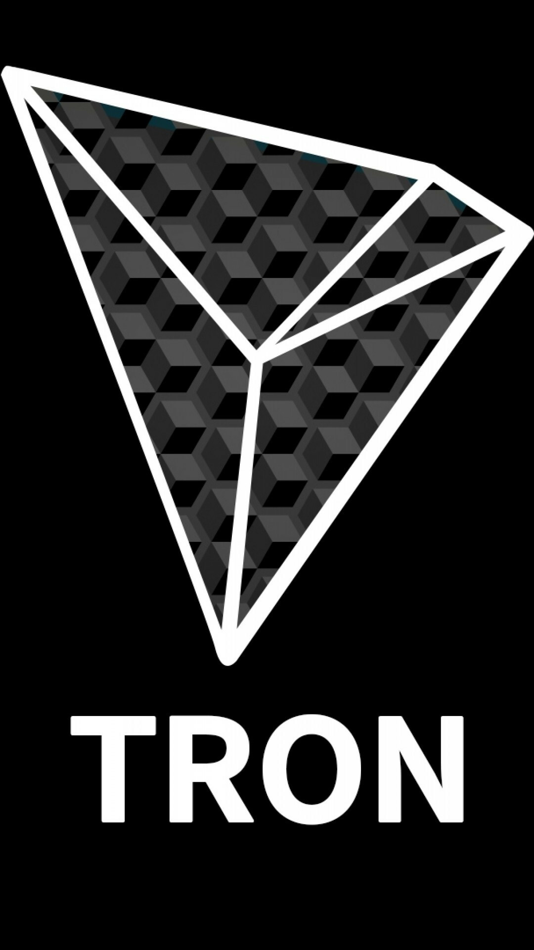Tron cryptocurrency TRX, Logo wallpapers, iPhone 8, 1080x1920 Full HD Phone