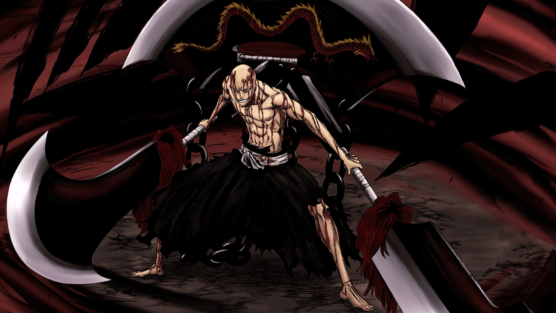 Ikkaku Madarame, Bleach Wallpaper, 1920x1080 Full HD Desktop