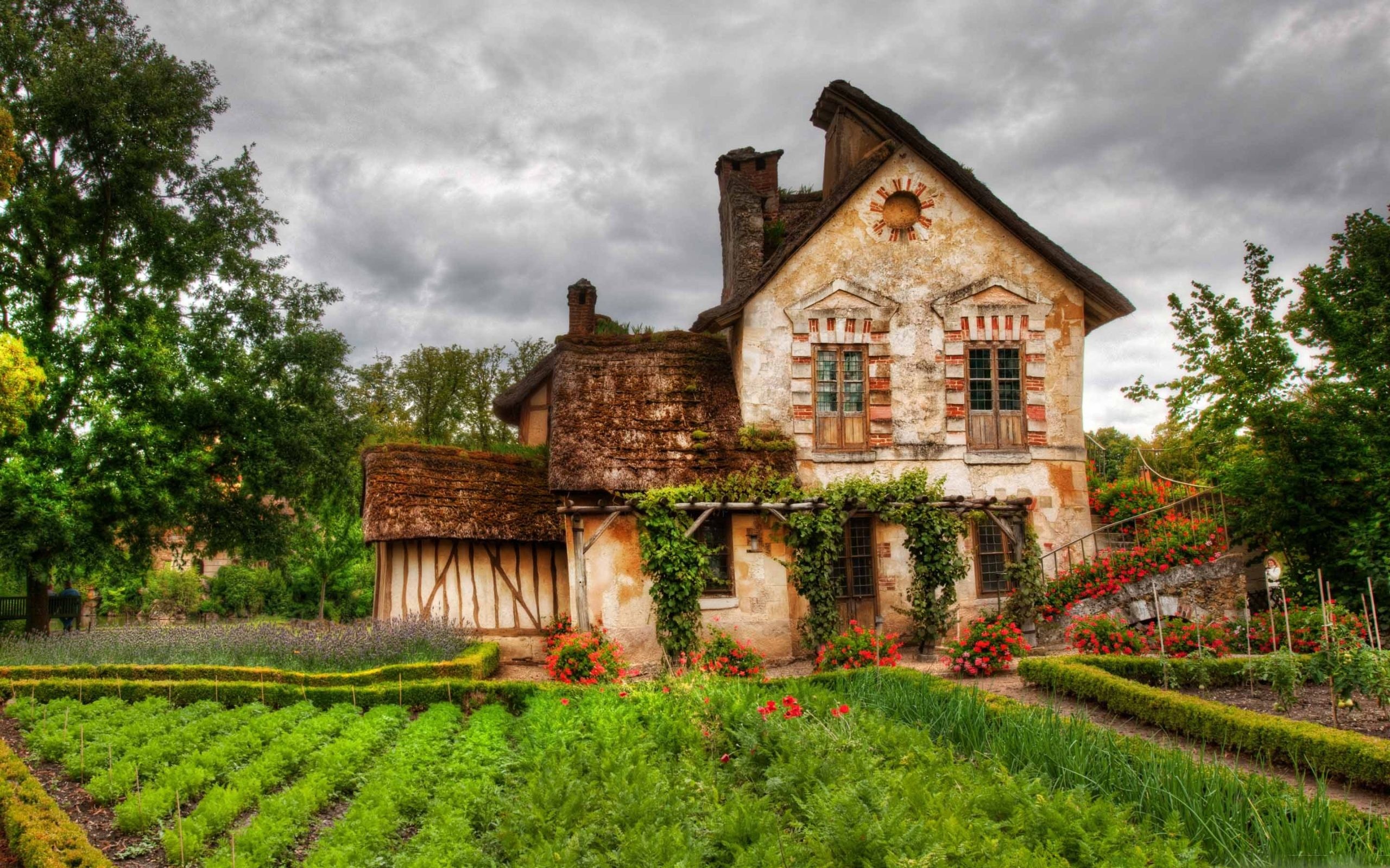 Country house wallpapers, Cozy charm, Rural landscapes, Serene atmosphere, 2560x1600 HD Desktop