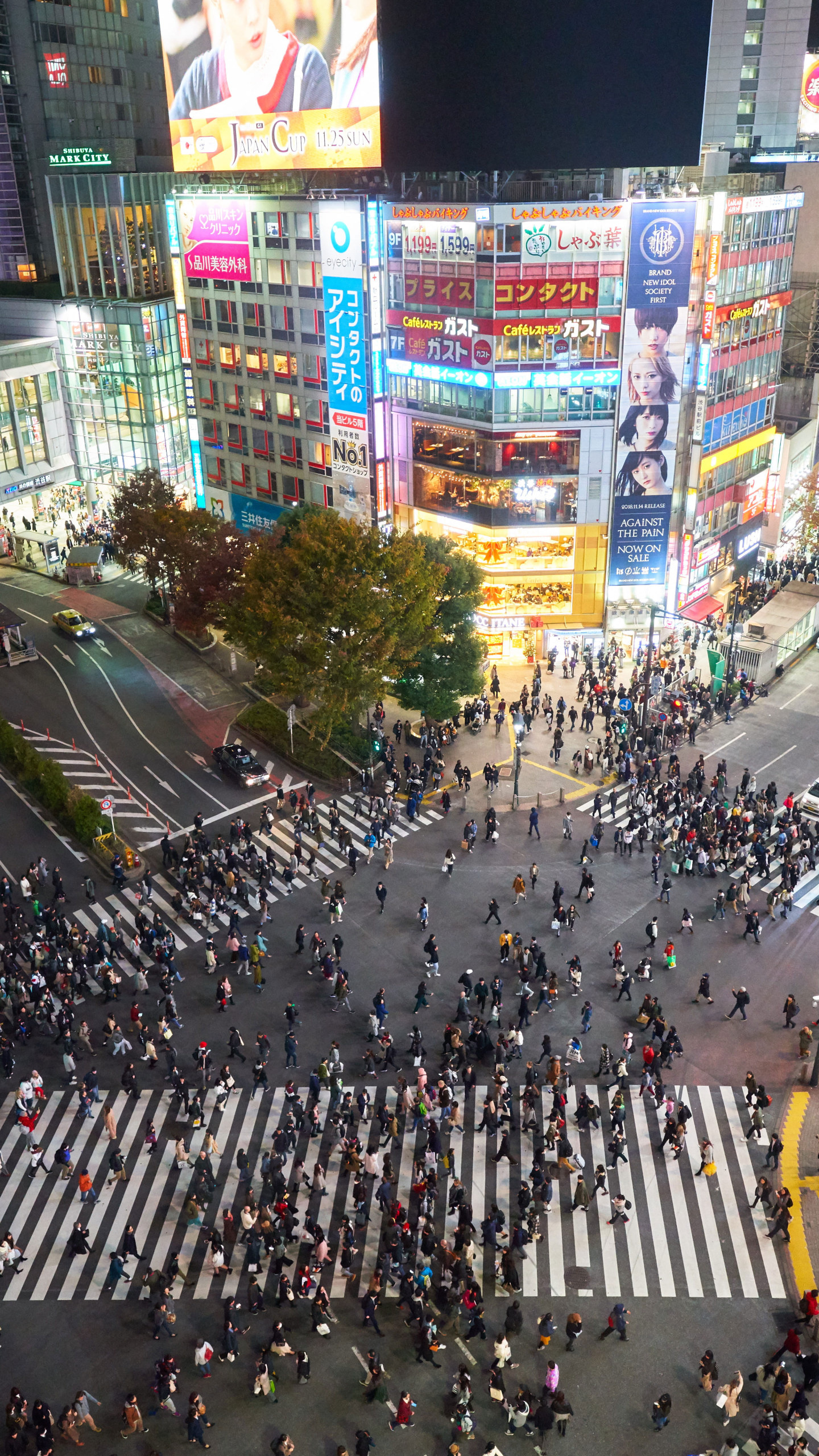 Shibuya crossing, Tokyo Wallpaper, 1440x2560 HD Phone