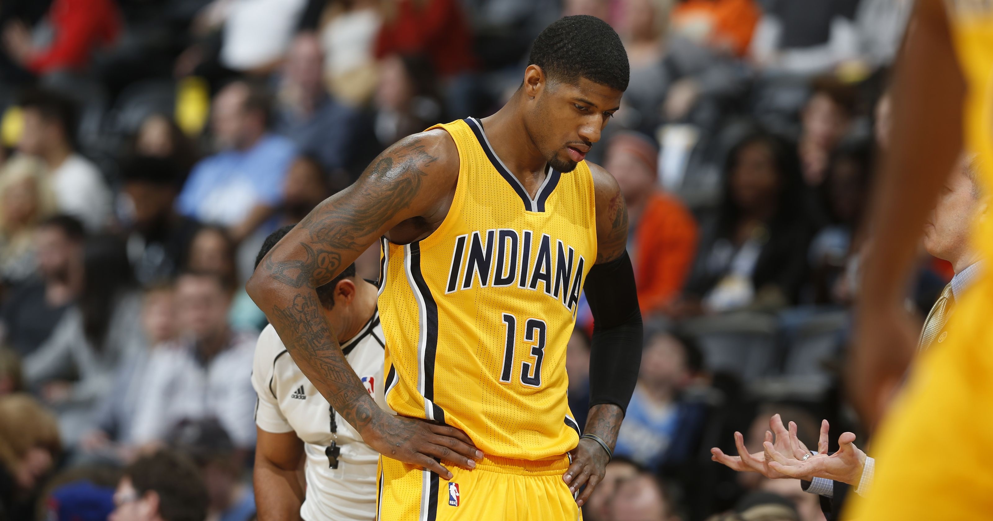 Indiana Pacers, Paul George Wallpaper, 3200x1680 HD Desktop