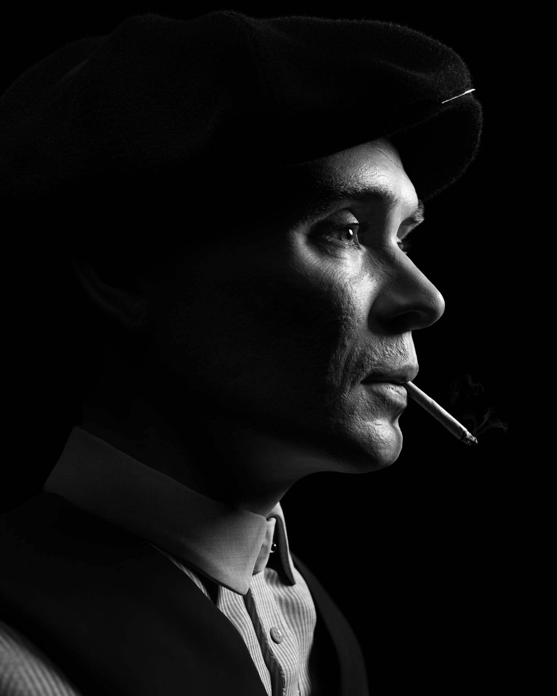 Thomas Shelby, Artstation likeness, Portraits, Peak Blinders, 1920x2400 HD Phone