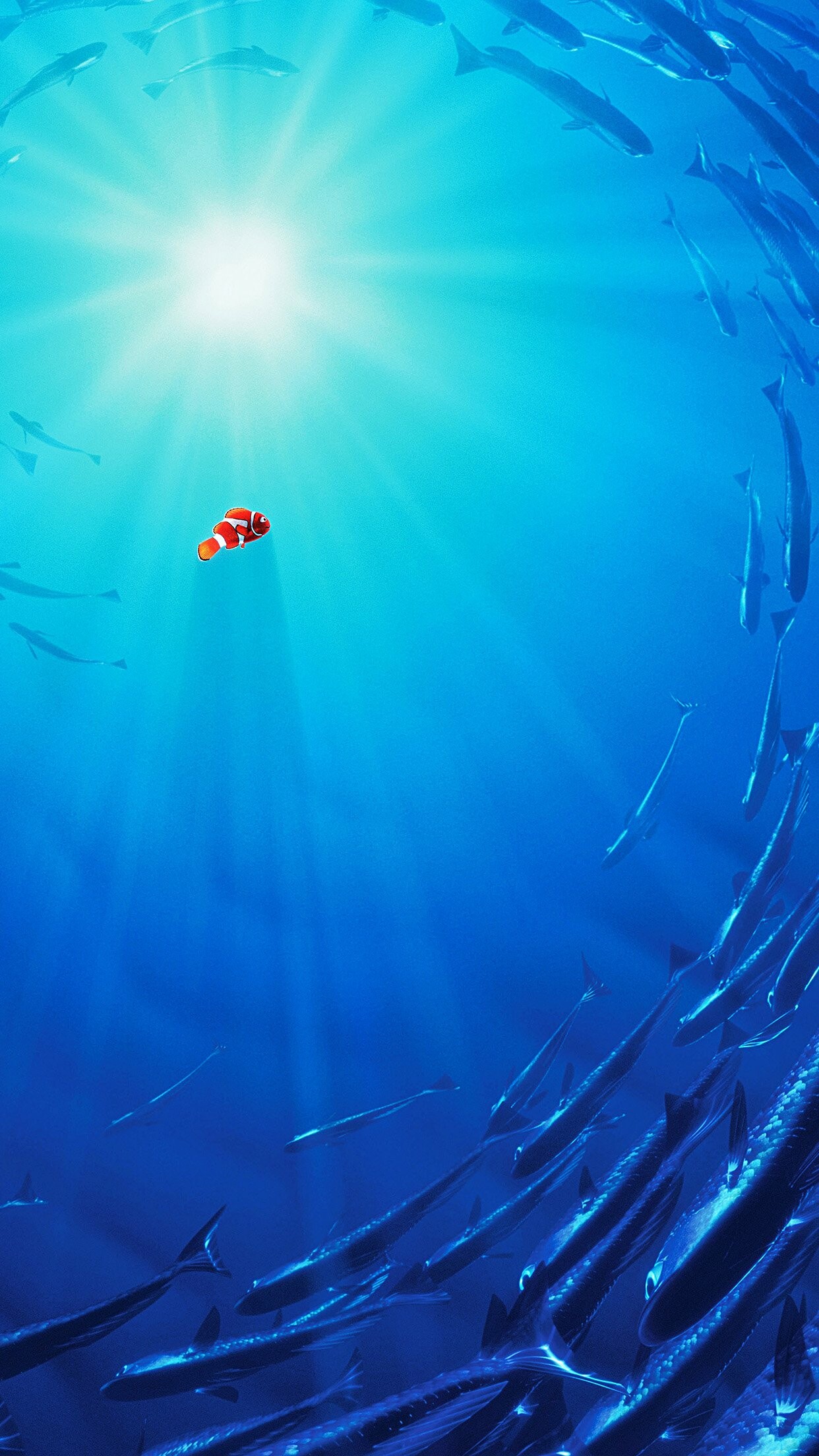 Finding Nemo, Art, Disney, Android Wallpaper, 1250x2210 HD Phone