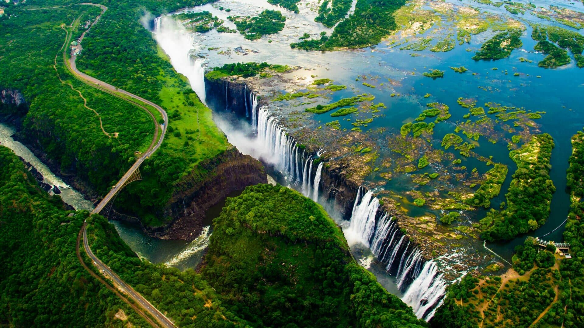 Victoria Falls wallpapers, 4K and HD resolution, Breathtaking backgrounds, Nature's beauty, 1920x1080 Full HD Desktop