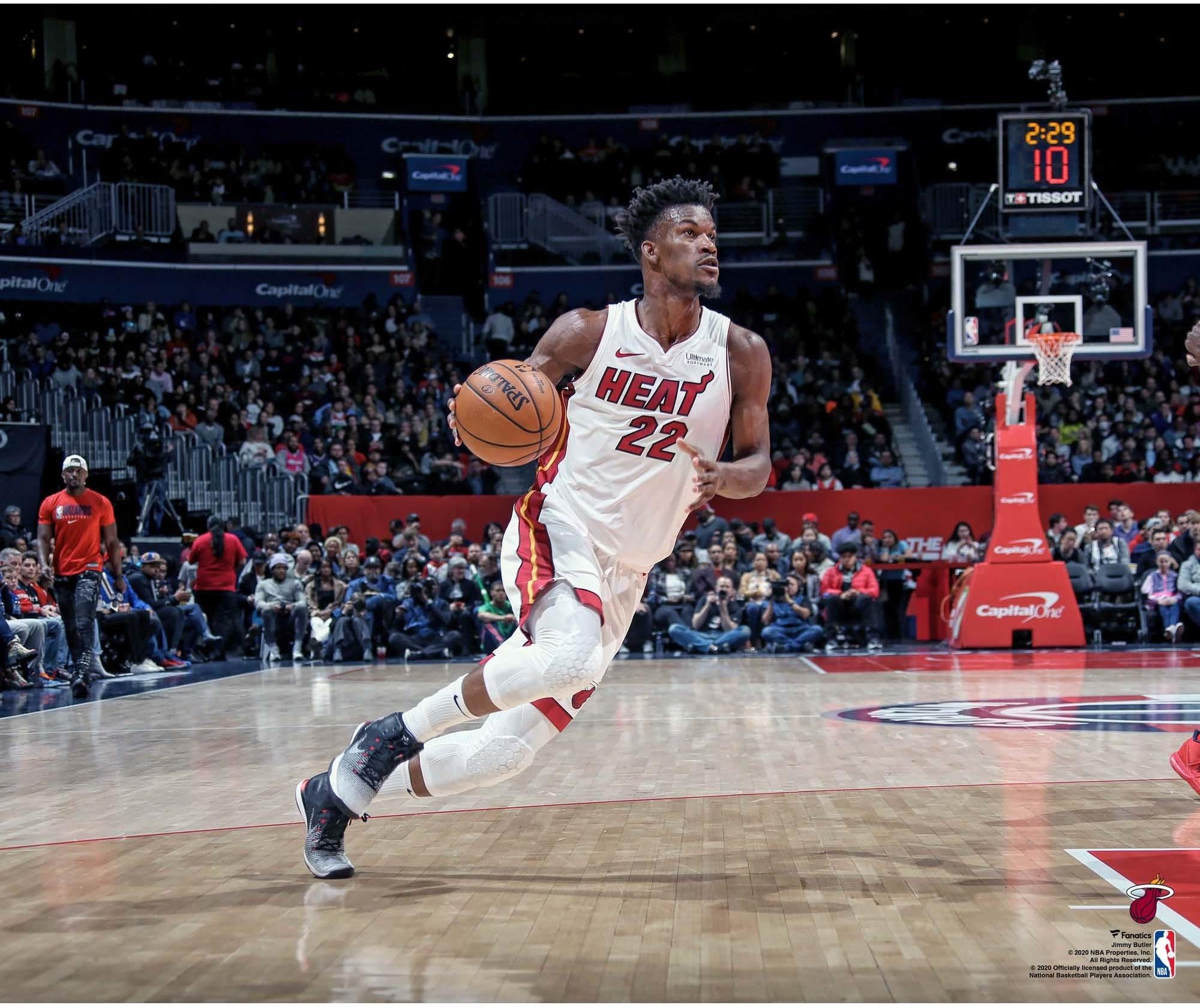 Jimmy Butler, Miami Heat unsigned dribbling photograph, 2000x1690 HD Desktop