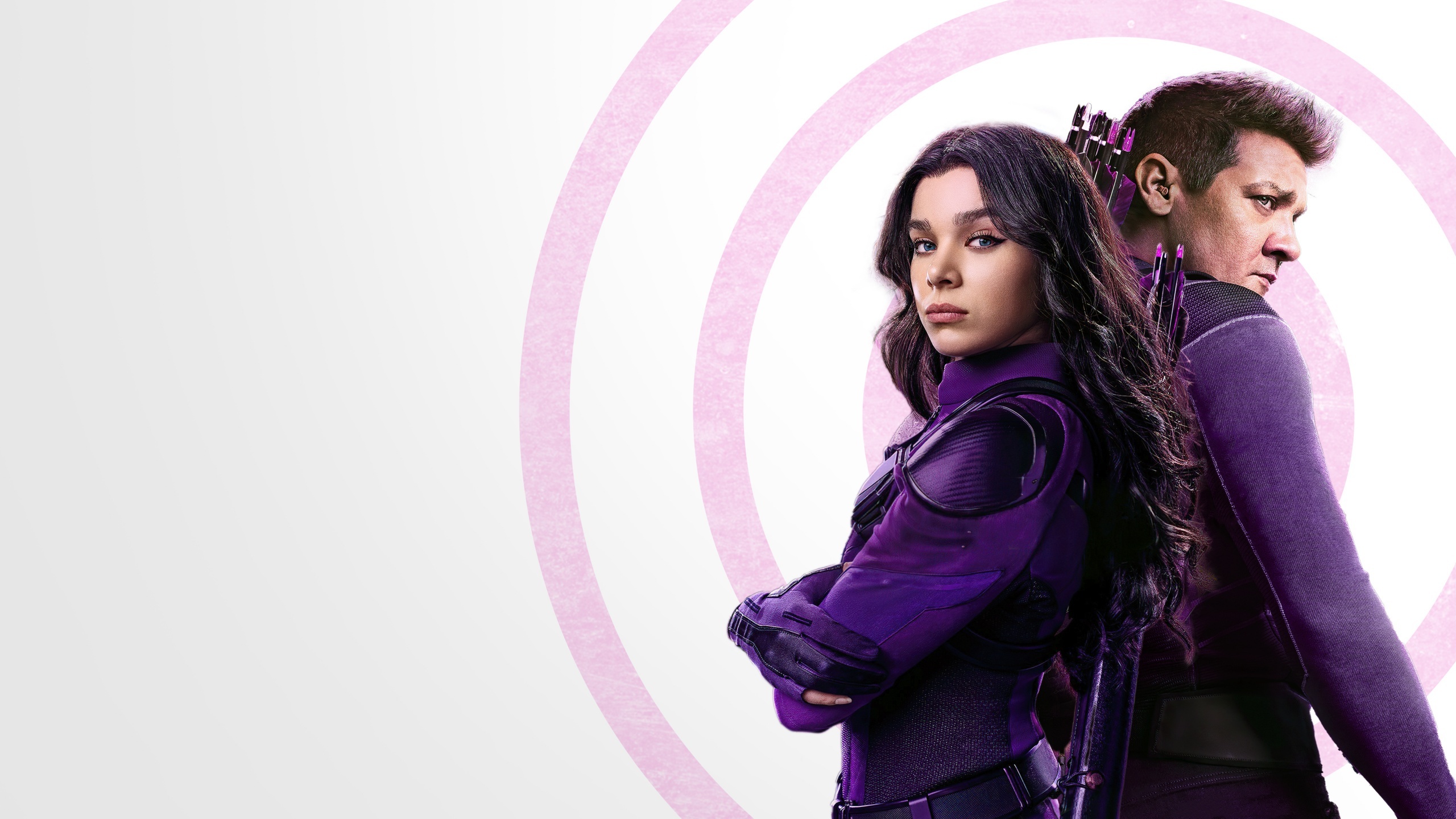 Hawkeye TV series, 4K wallpaper, Jeremy Renner as Clint Barton, Hailee Steinfeld as Kate Bishop, 2560x1440 HD Desktop