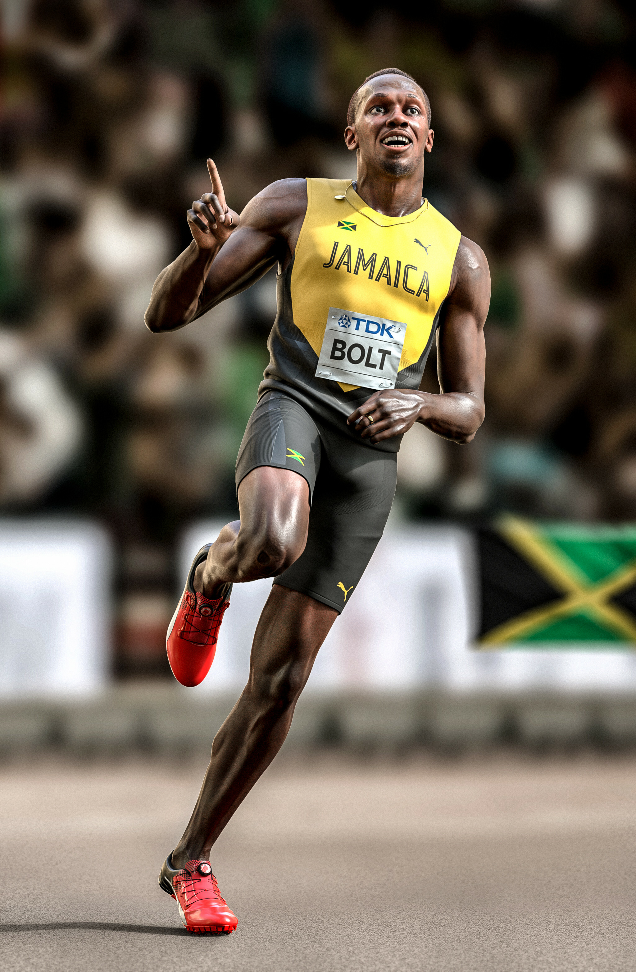 Usain Bolt, Diego dos Muios, Champion runner, Running legend, 2050x3130 HD Phone