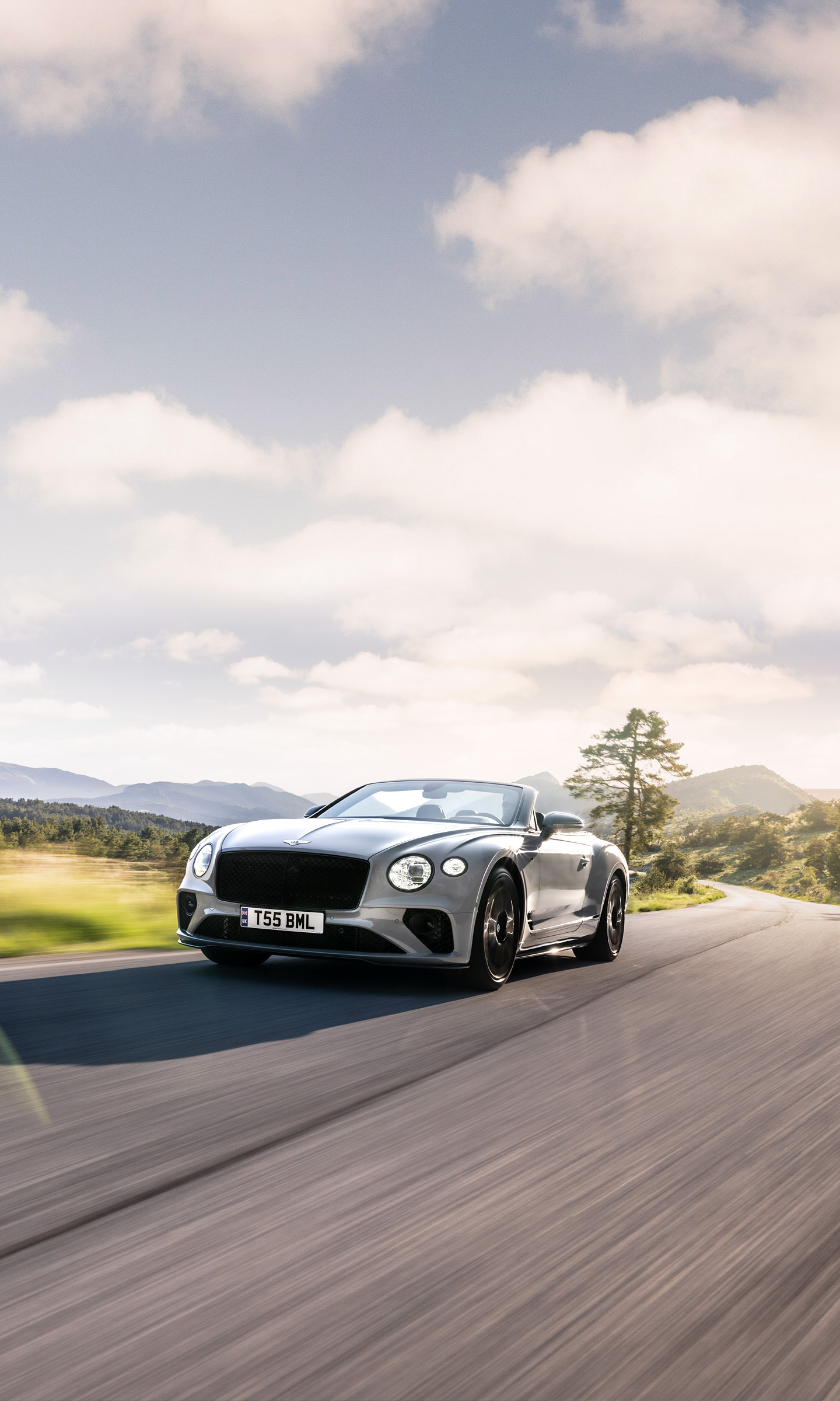 Bentley Continental GTC, 2023 model, Mobile wallpapers, MotoTread, 1440x2400 HD Phone