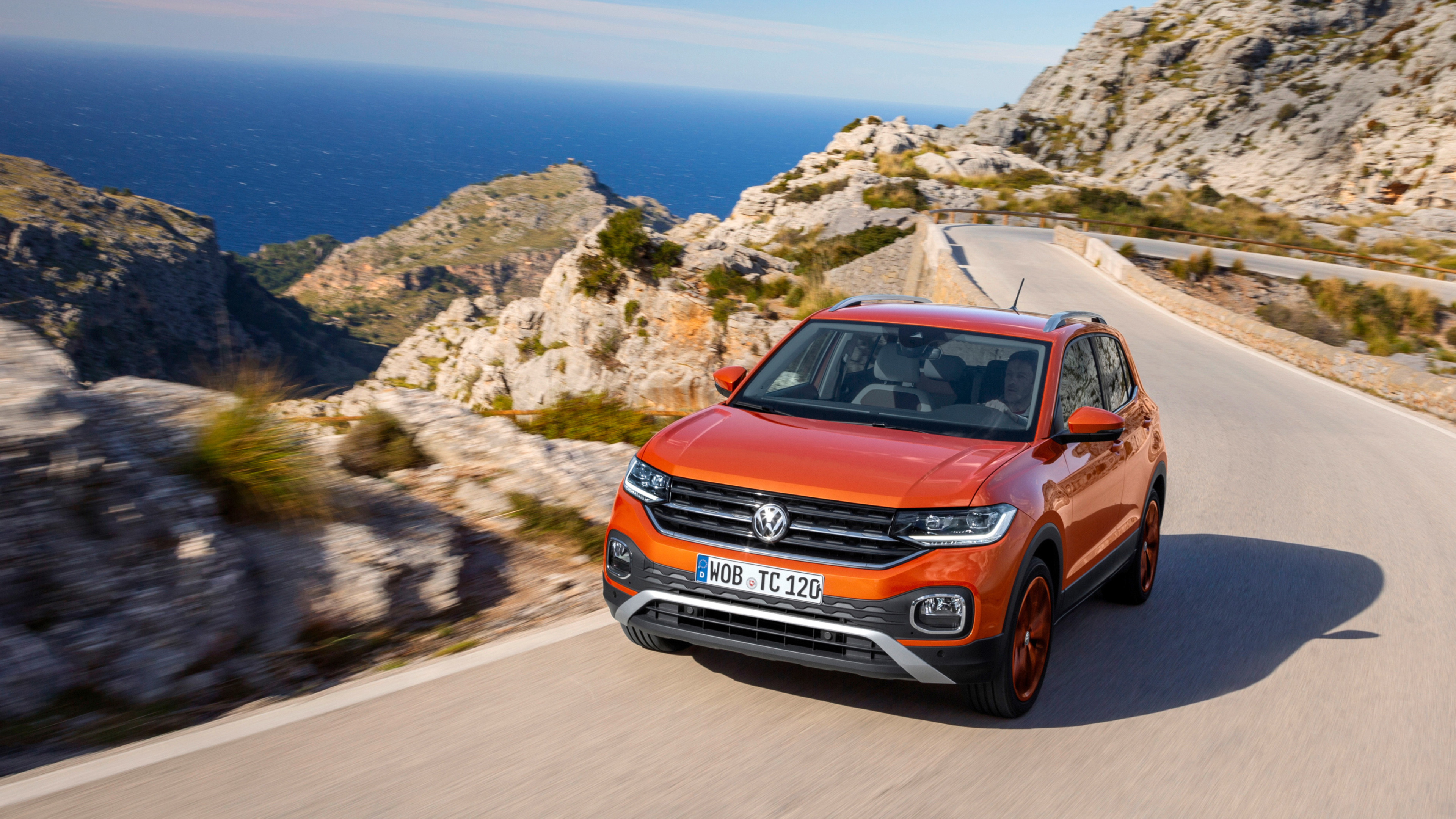 Volkswagen T-Cross, Sleek design, 2019 model, Cars desktop wallpapers, 3840x2160 4K Desktop