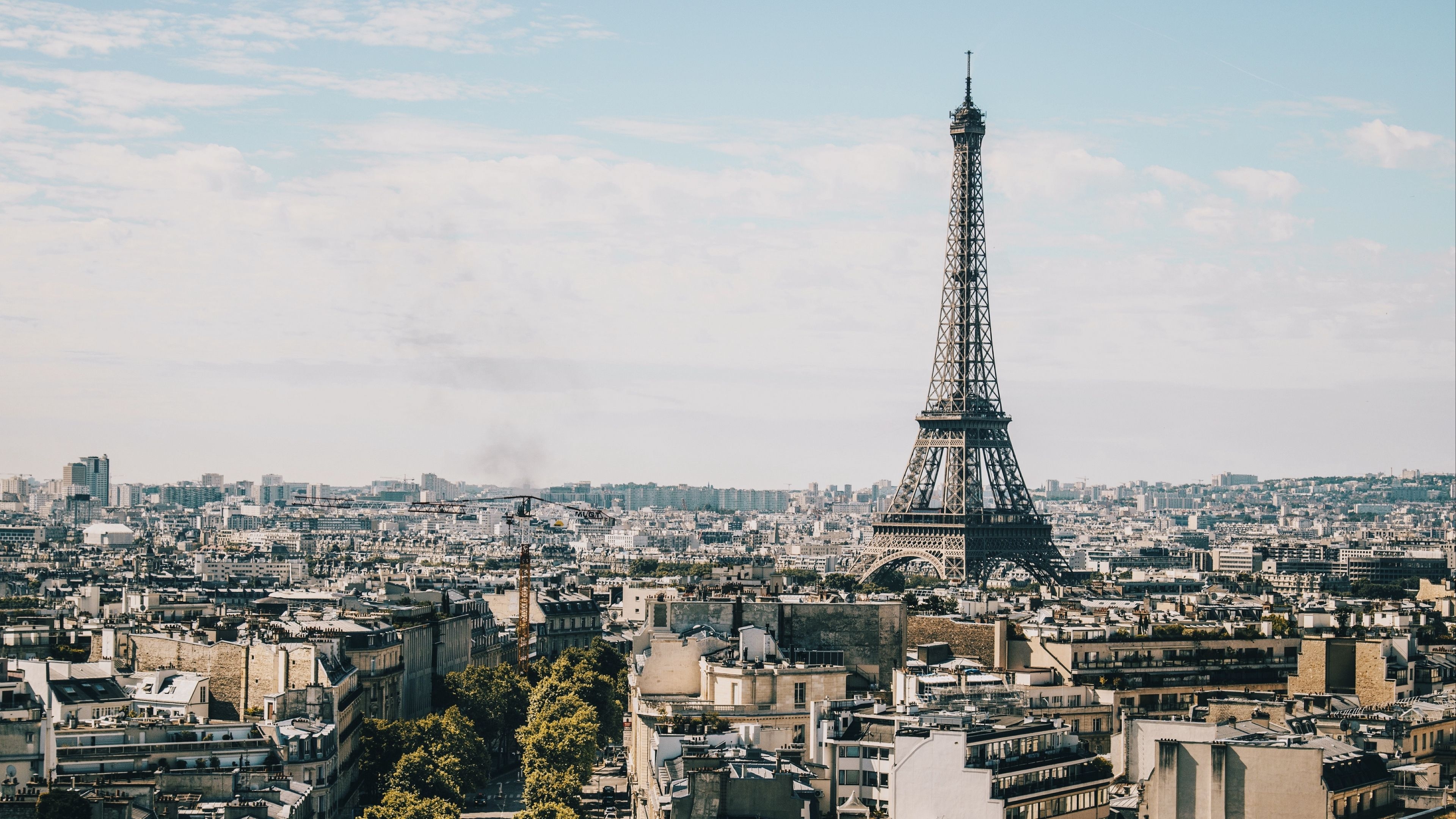 Eiffel Tower Paris buildings, Laptop wallpaper, Desktop backgrounds, Architectural marvels, 3840x2160 4K Desktop