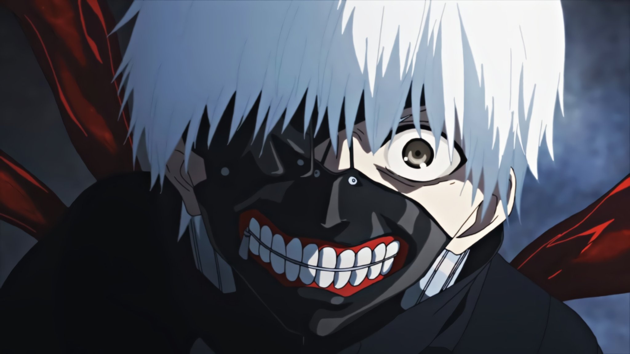 Ken Kaneki, Moon Knight, Illustration, Sui Ishida, 2050x1160 HD Desktop