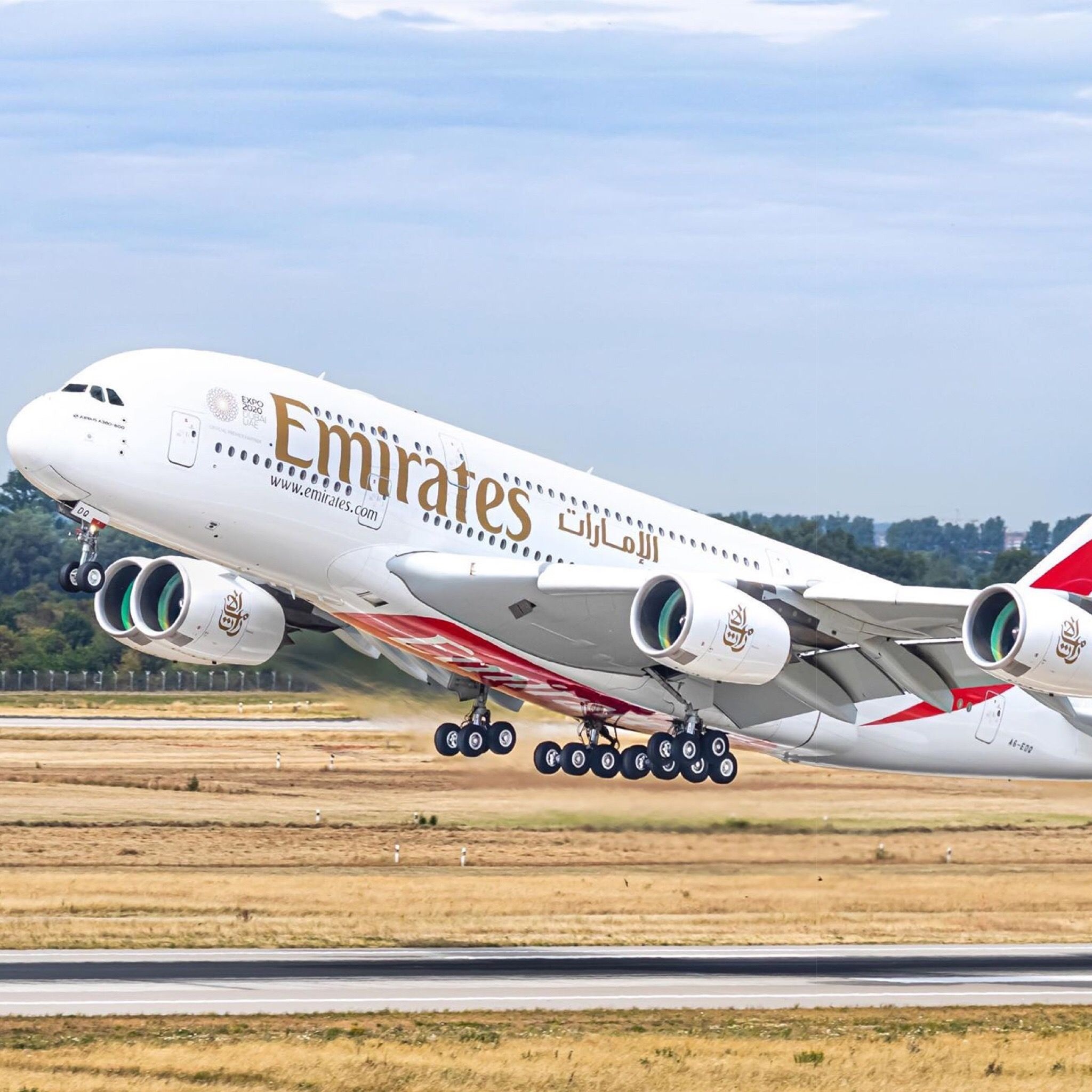 Emirates Airline, Aviation industry, Airbus A380, Commercial aircraft, 2050x2050 HD Phone