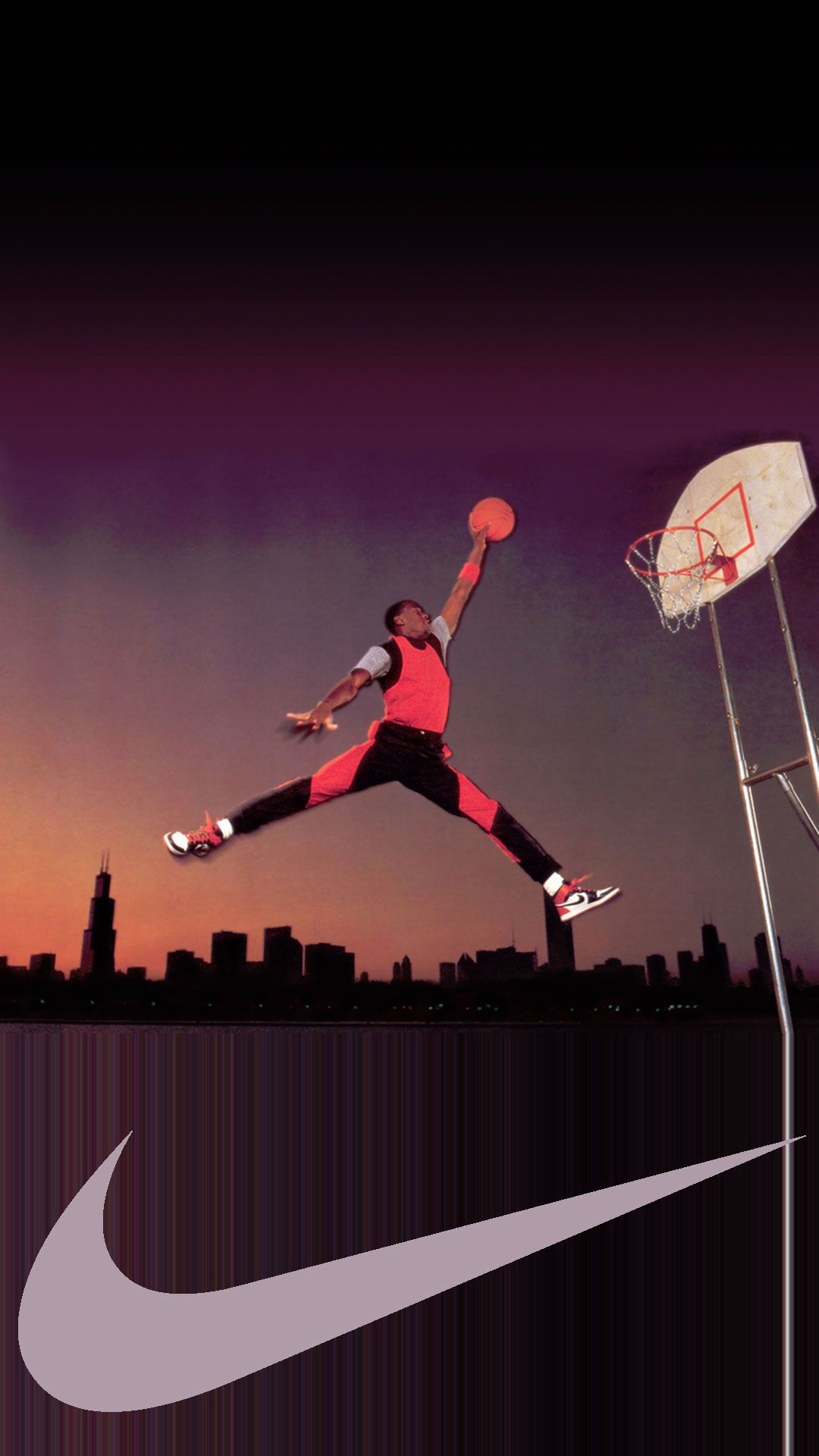 Michael Jordan, Jumpman Logo Wallpaper, 1080x1920 Full HD Phone