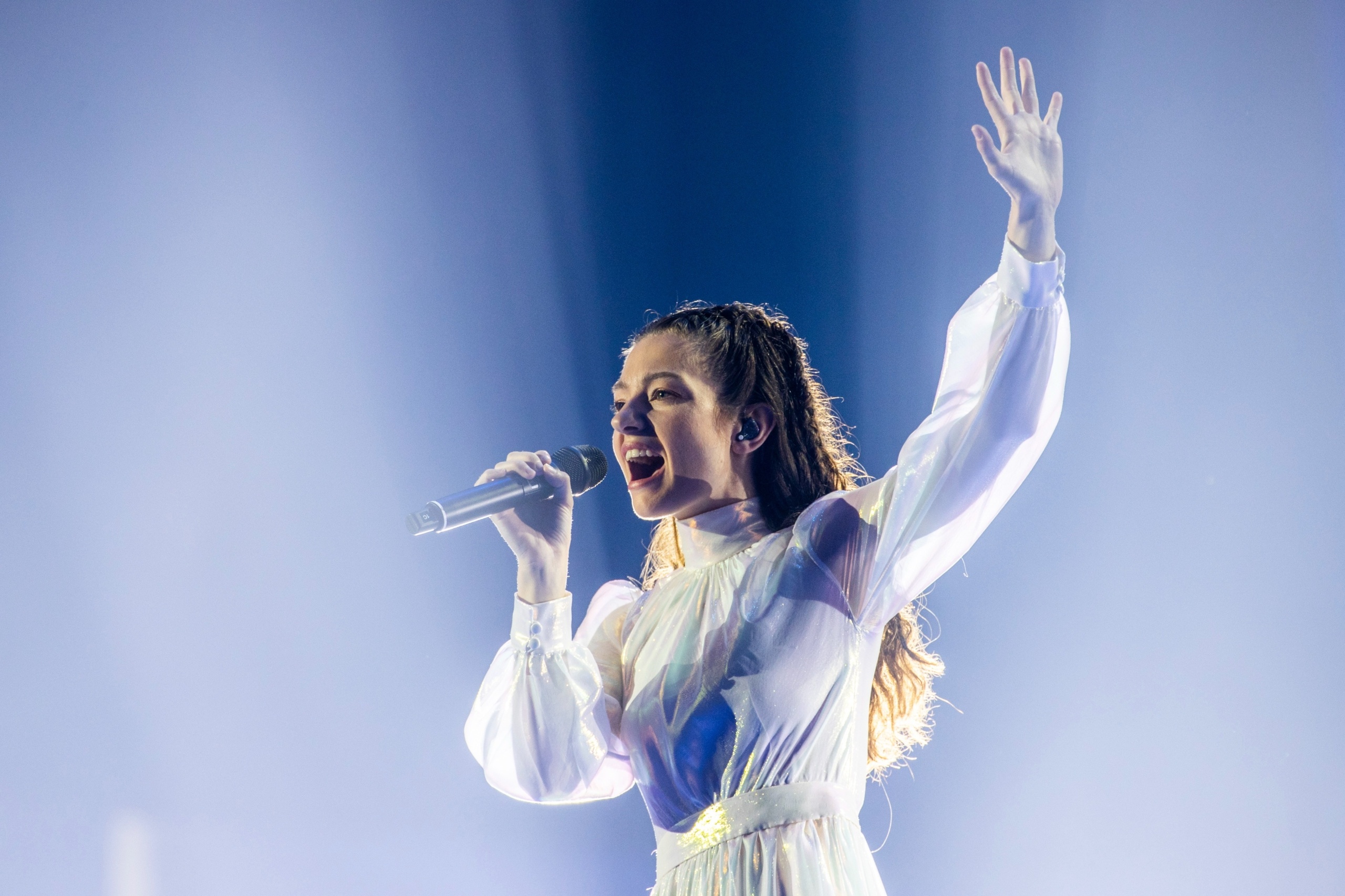 Amanda Georgiadi Tenfjord, Greek singer, Dress rehearsal, First semi-final, 2560x1710 HD Desktop