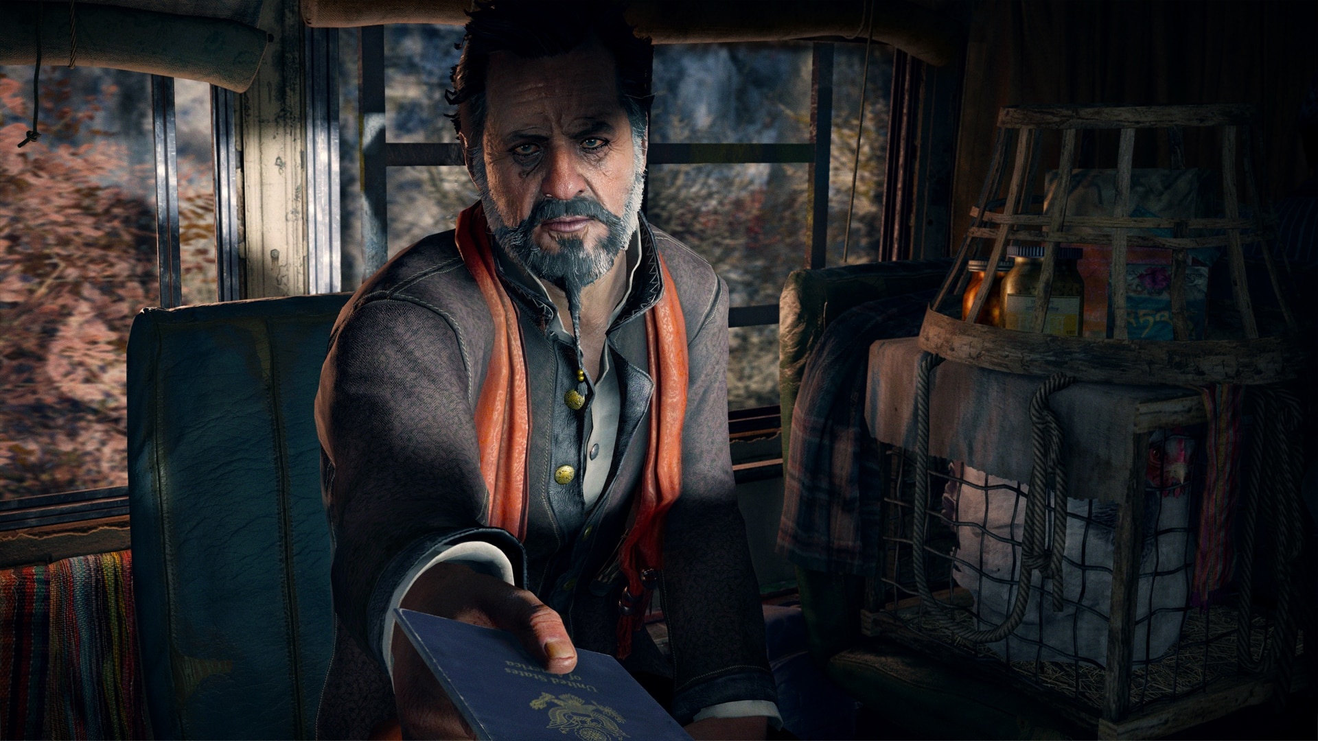 Darpan, United States passport, Far Cry 4 bus interior, Full HD Desktop wallpaper
