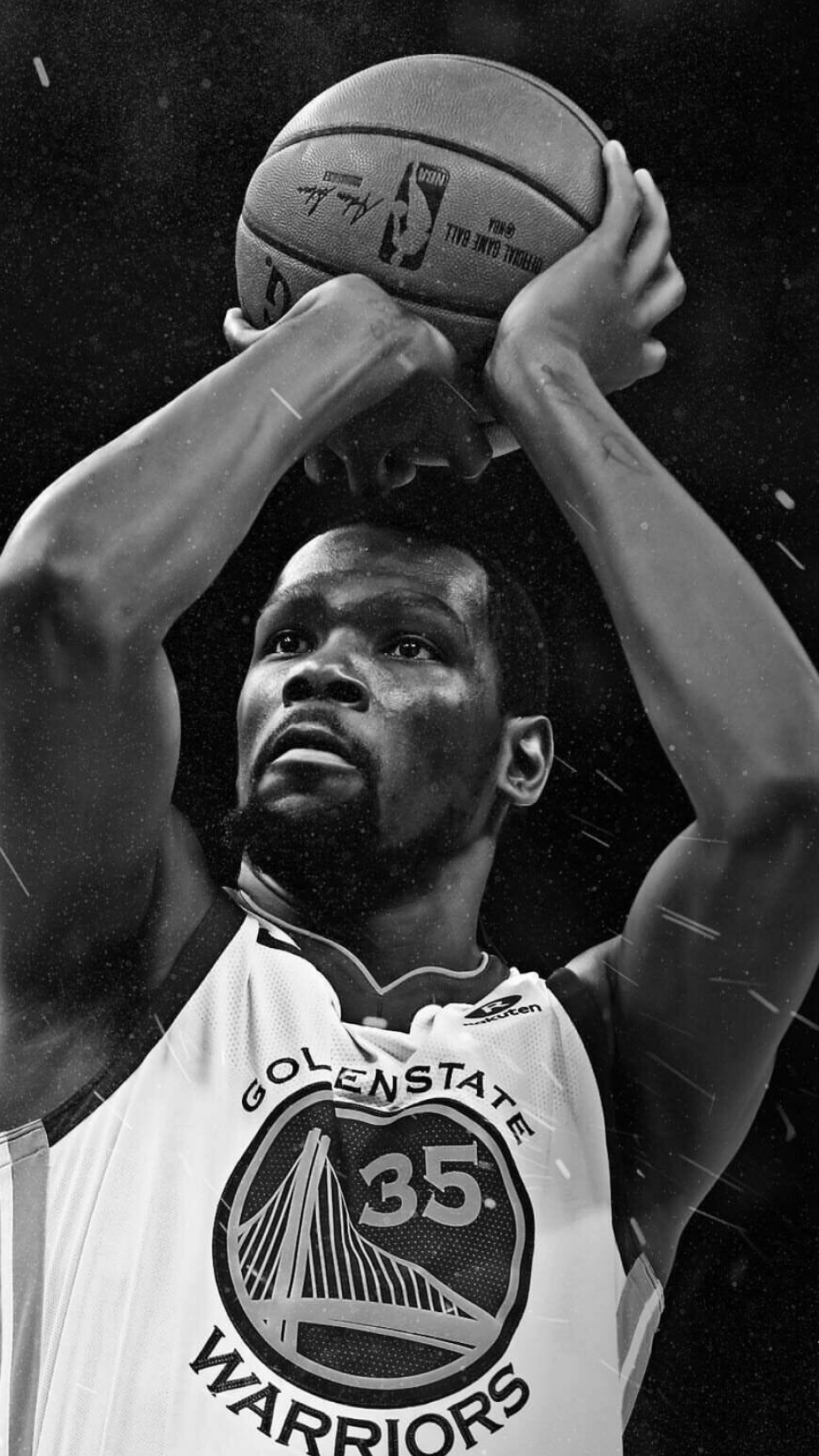 Monochrome, Kevin Durant Wallpaper, 1080x1920 Full HD Phone