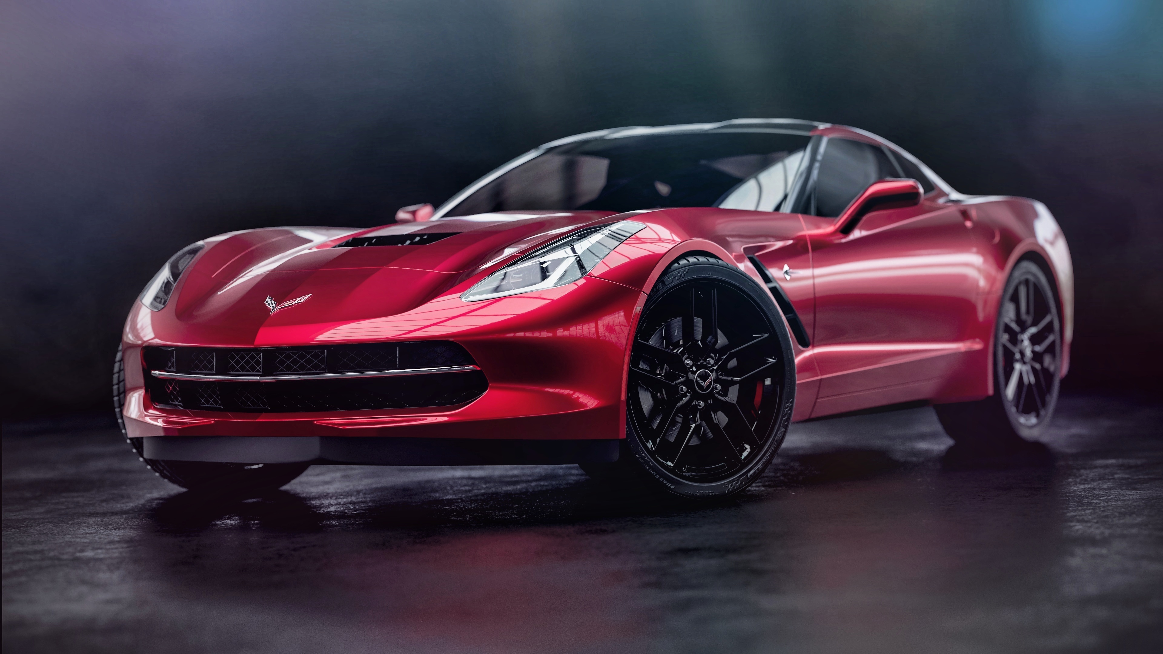 Corvette C7 Stingray, Artistic masterpiece, Intricate details, Creative work, 3840x2160 4K Desktop