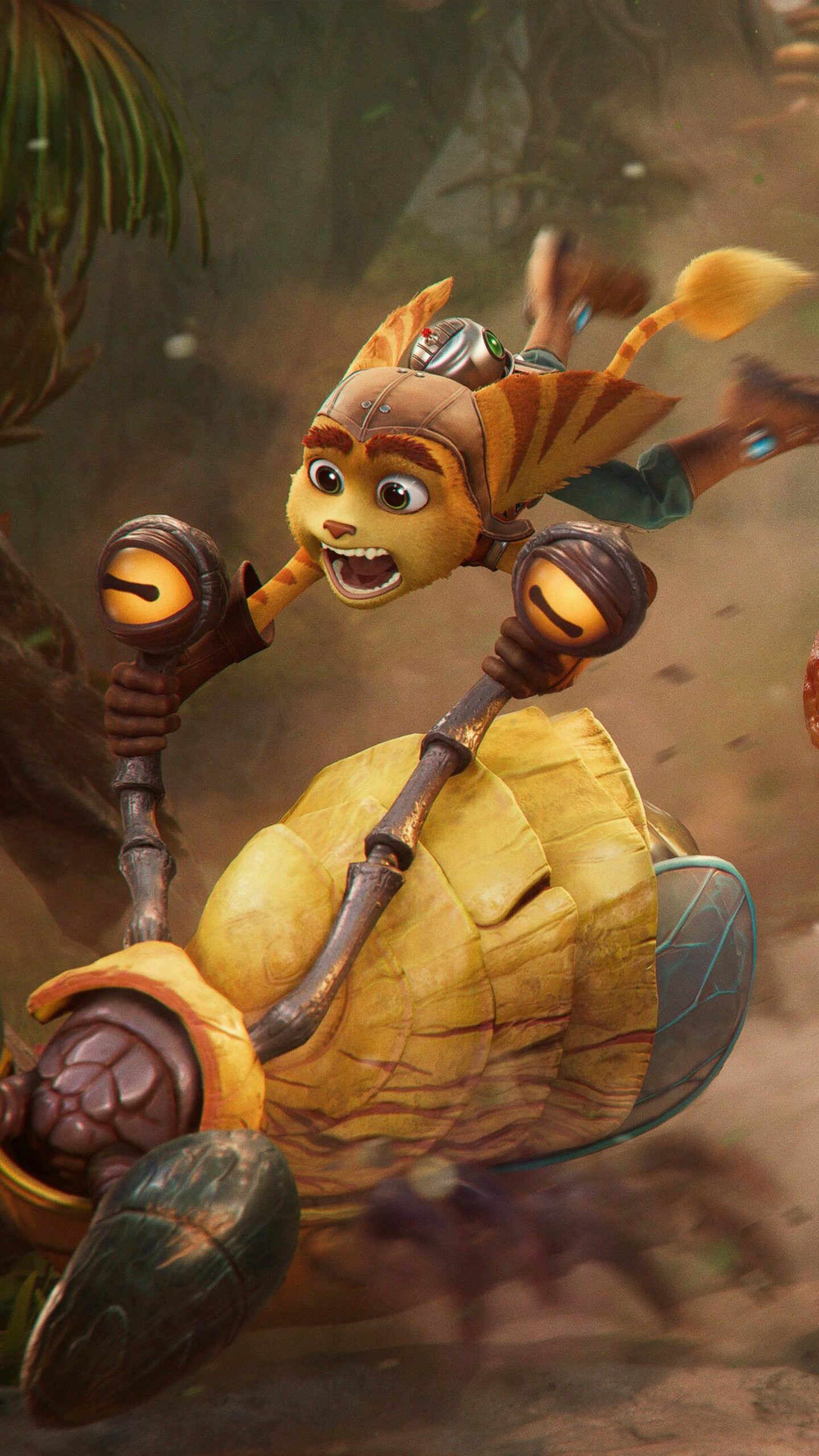 Ratchet and Clank, Rift Apart gameplay, 4k Ultra HD, Ratchet character art, 1440x2560 HD Phone