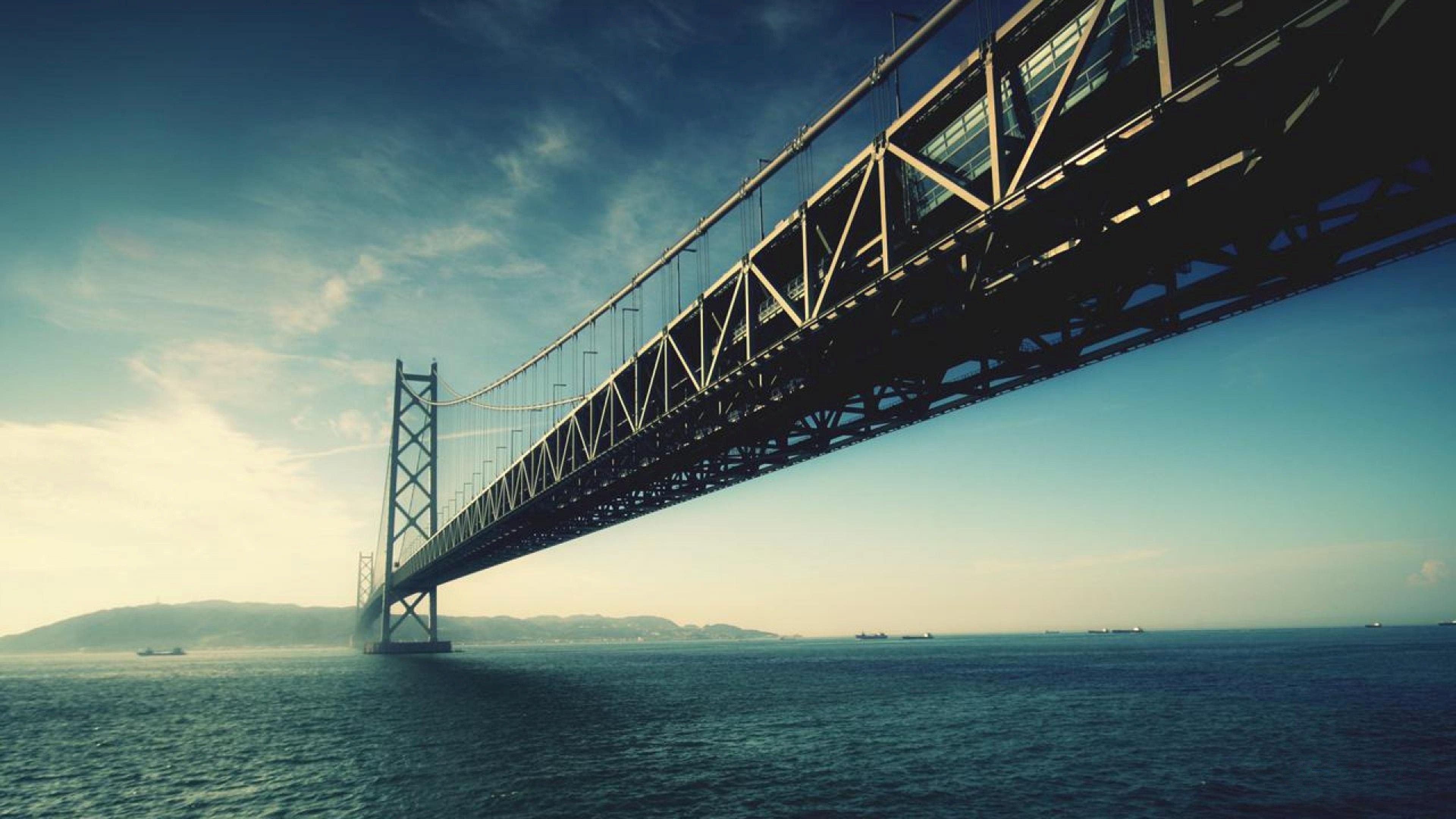 Akashi Kaikyo Bridge widescreen wallpapers, Stunning images, High-resolution background, Desktop wallpaper, 3840x2160 4K Desktop