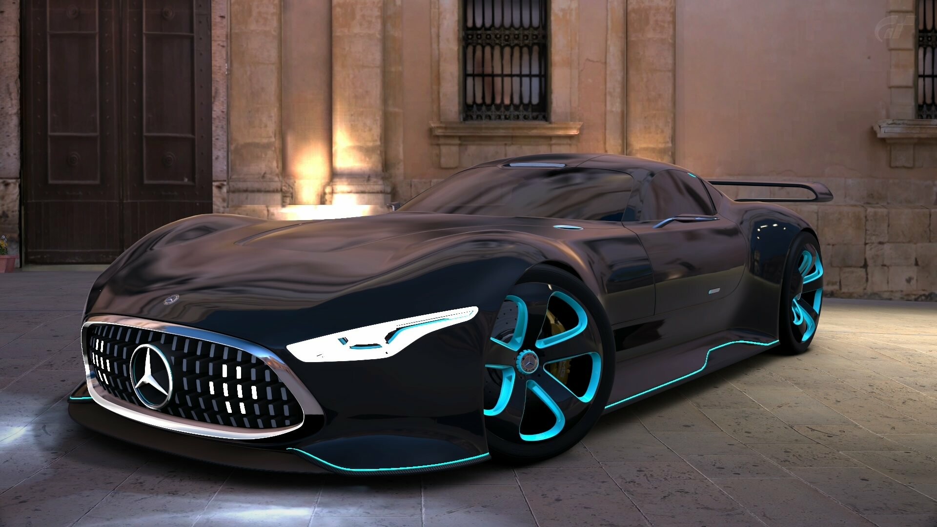 Mercedes-Benz AMG Vision GT Side View, Gran Turismo 7 Wallpaper, 1920x1080 Full HD Desktop