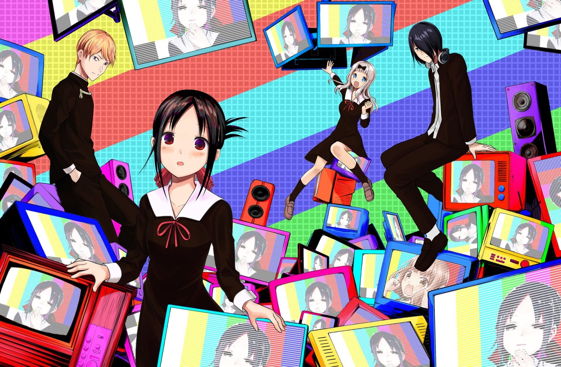 Kaguya sama love is war, top free kaguya sama, anime, 1920x1260 HD Desktop