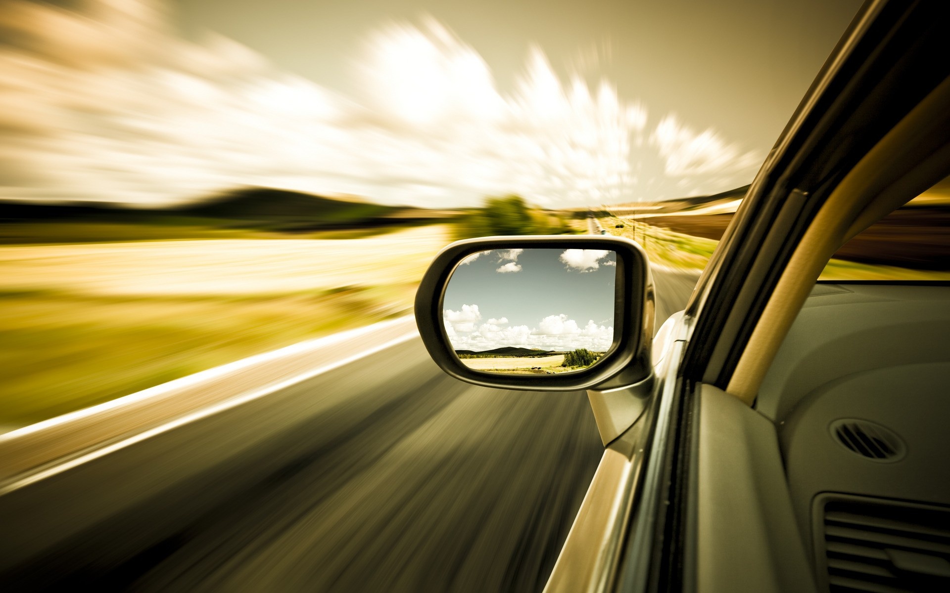 Car reflection wallpaper, Night driving, Motion blur, Automotive design, 1920x1200 HD Desktop