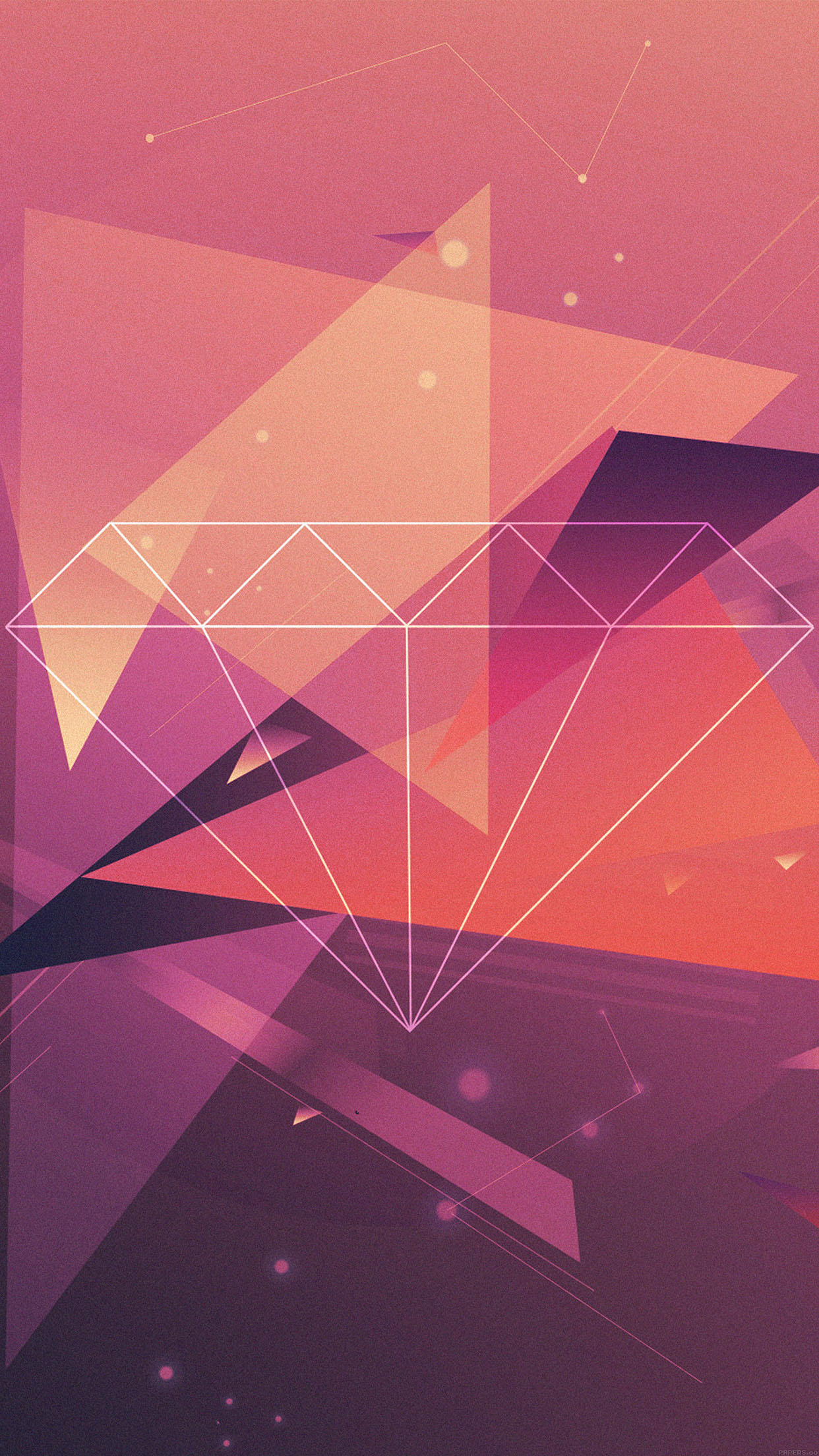Diamond Other, Red diamond, Artistic illustration, Graphic design, 1250x2210 HD Phone