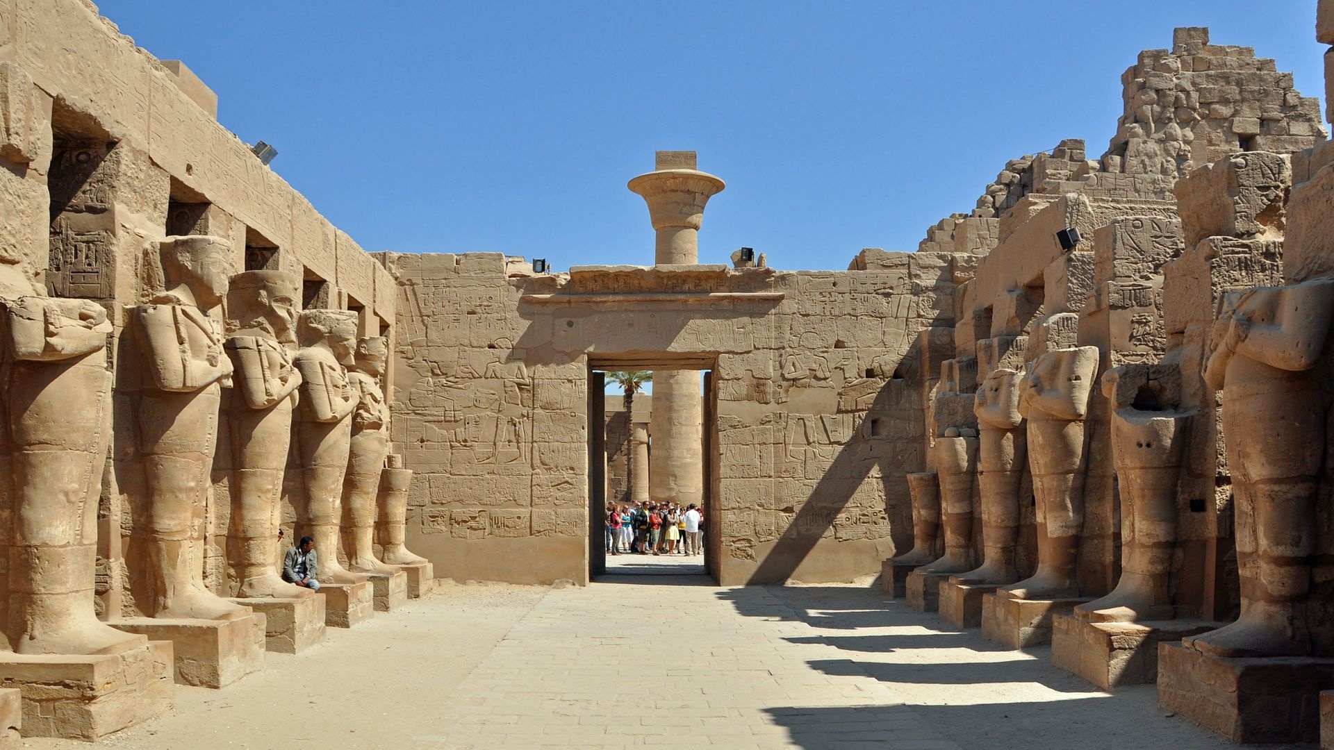 Luxor, Egypt, Luxor Temple, Ancient Thebes, Architectural wonders, 1920x1080 Full HD Desktop