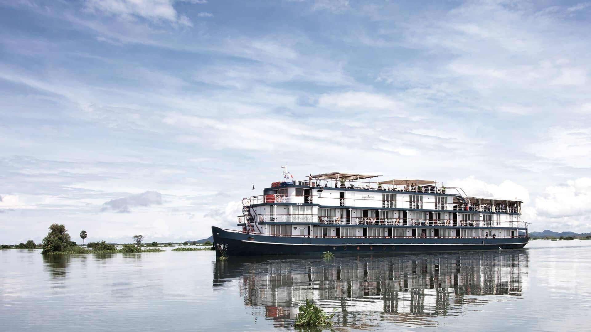 The Mekong River, Cruising, Heritage line, Jayavarman, 1920x1080 Full HD Desktop